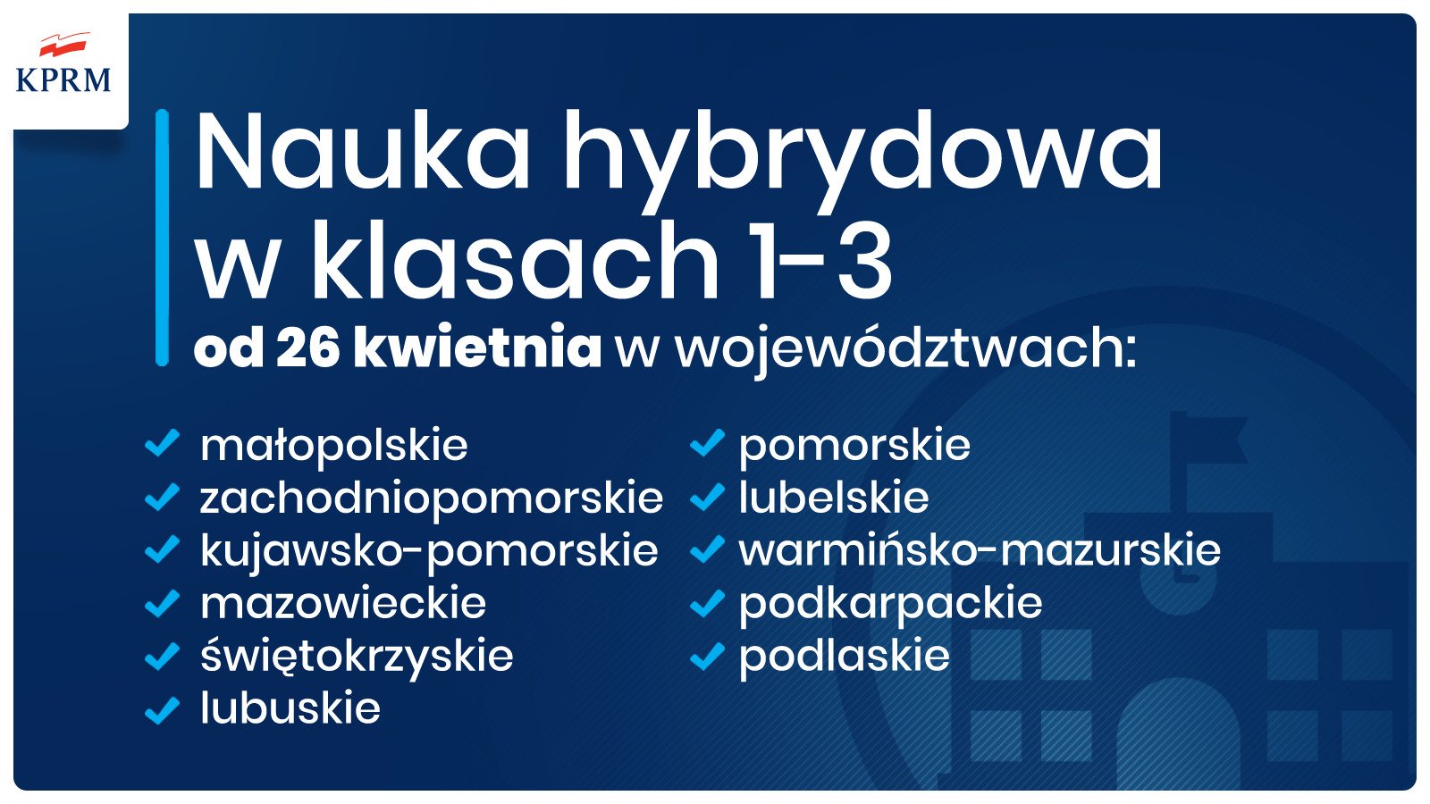 Nauka hybrydowa w klasach I-III od 26 kwietnia. // mat. prasowe