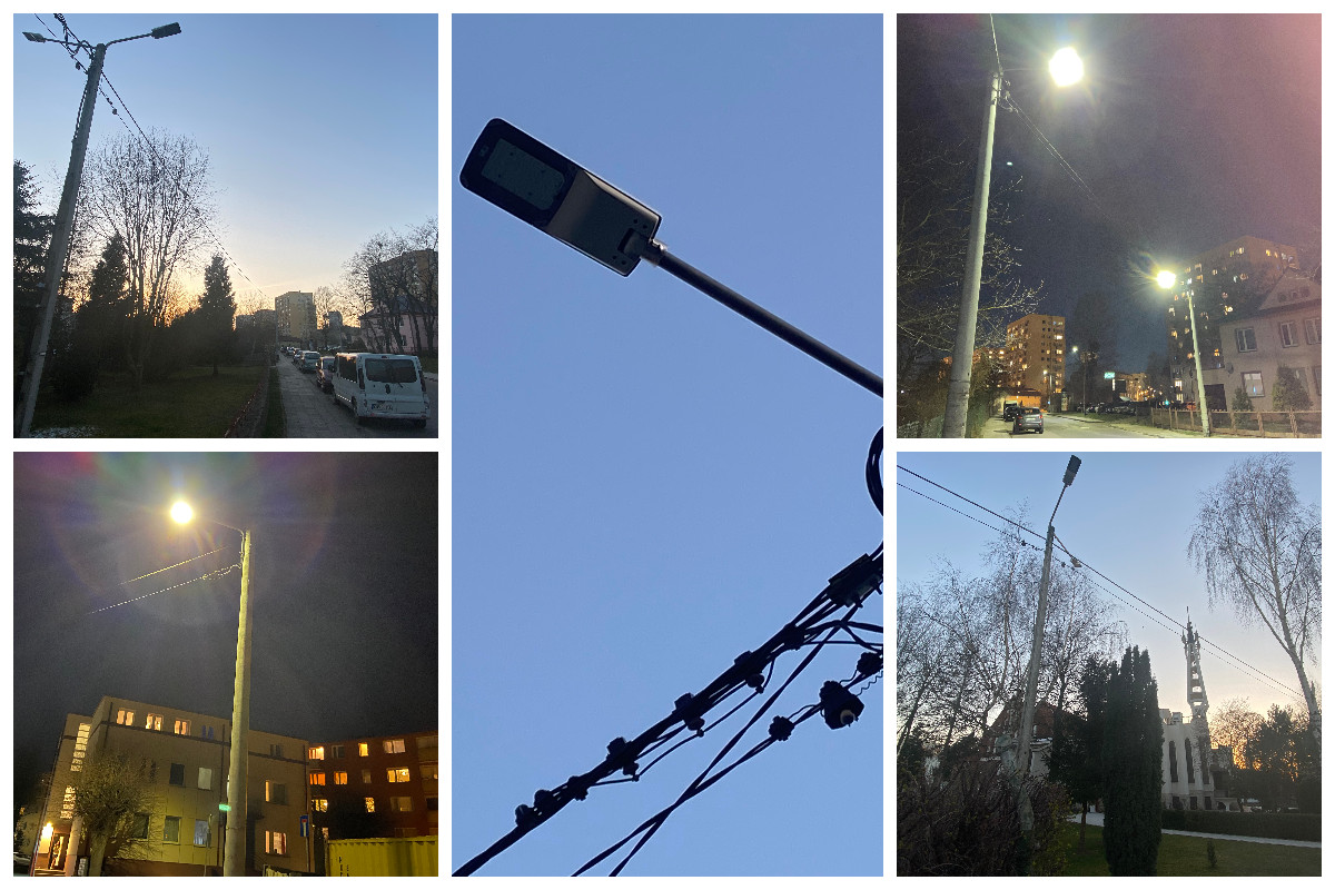 Nowe, energooszczędne oprawy LED oświetlają już ulicę Młyńską // fot. ZDiZ