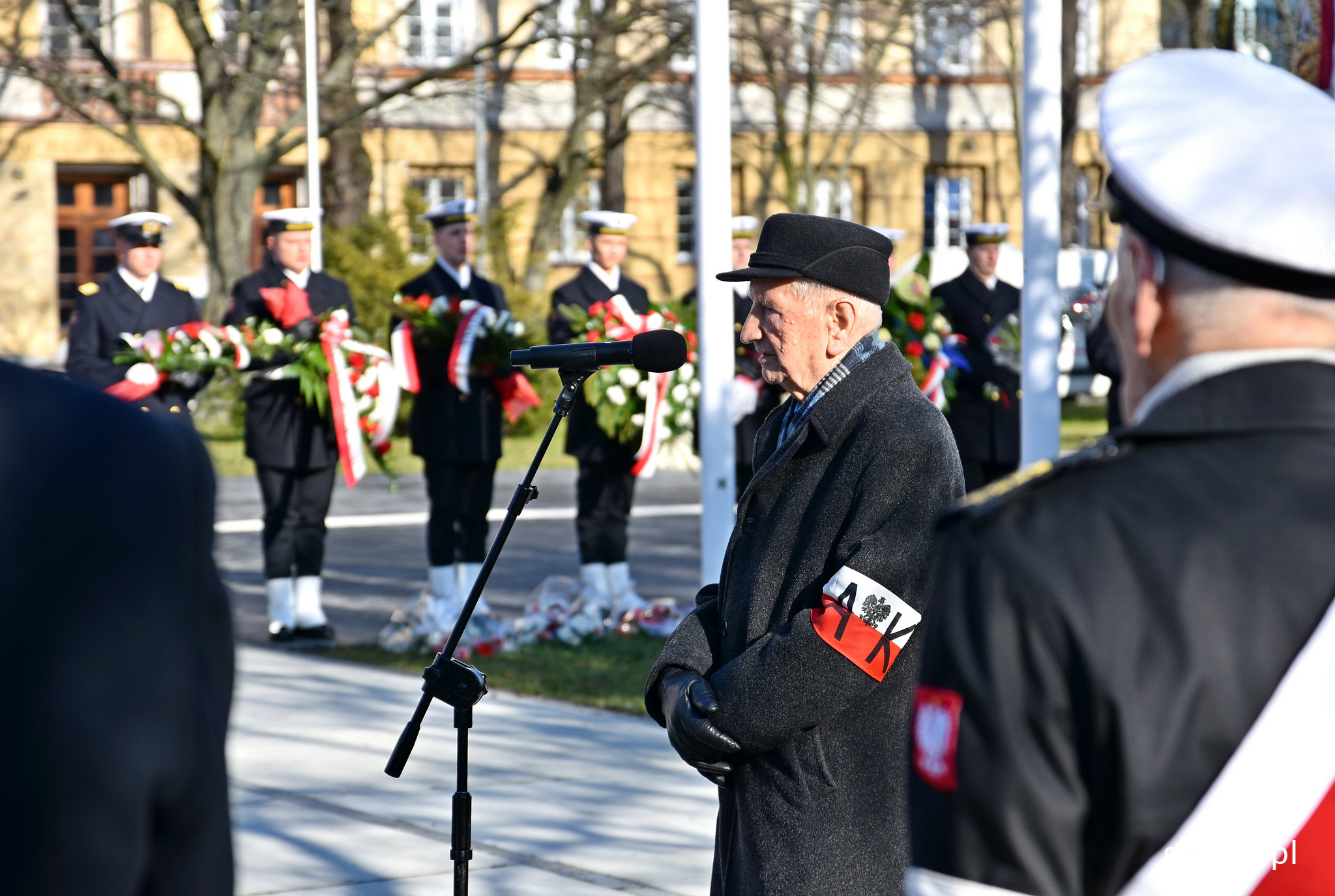 Przemówienie Eugeniusza Wrochny, ps. Jaskółka, fot. Kamil Złoch