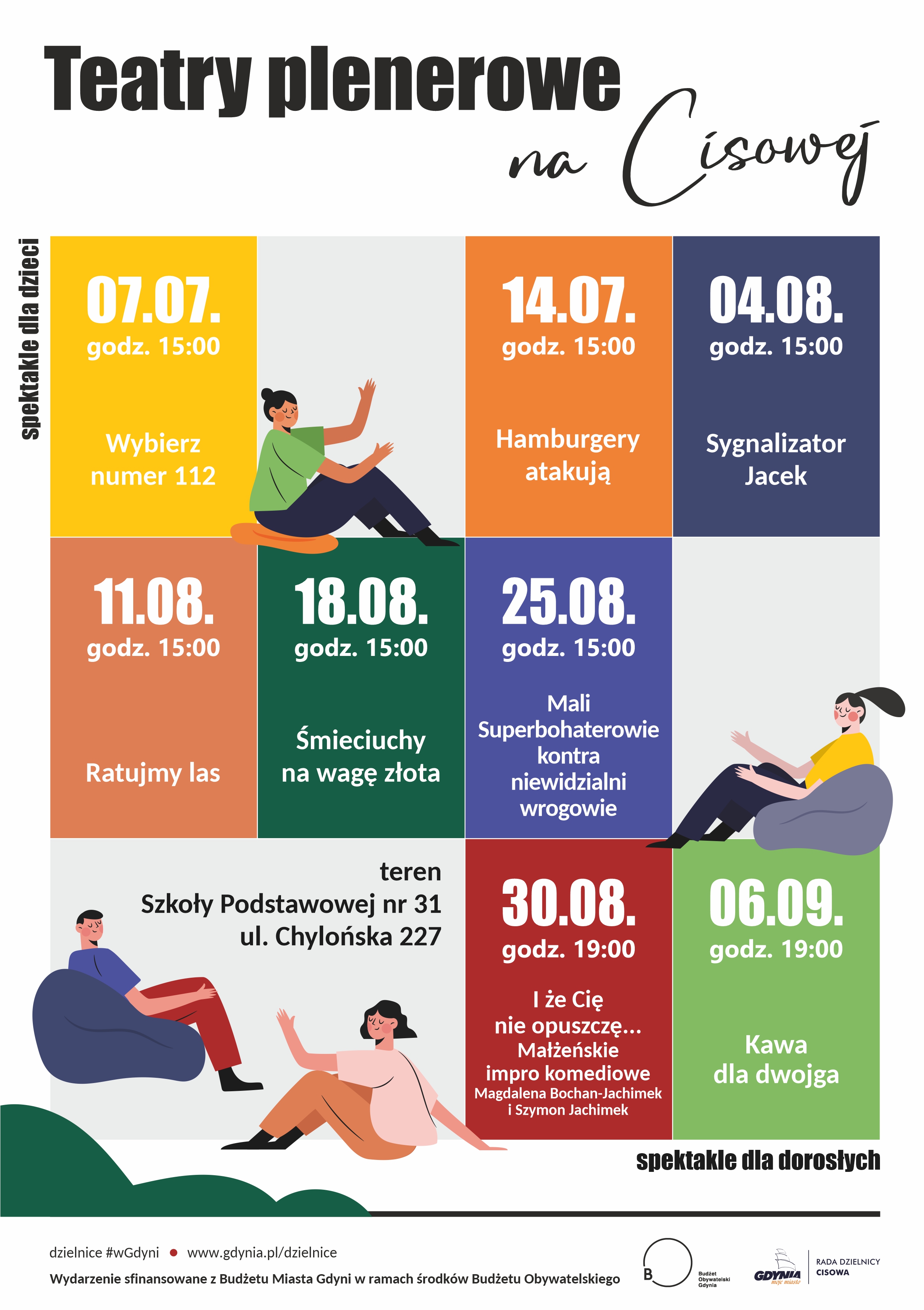 repertuar teatrów plenerowych na CIsowej