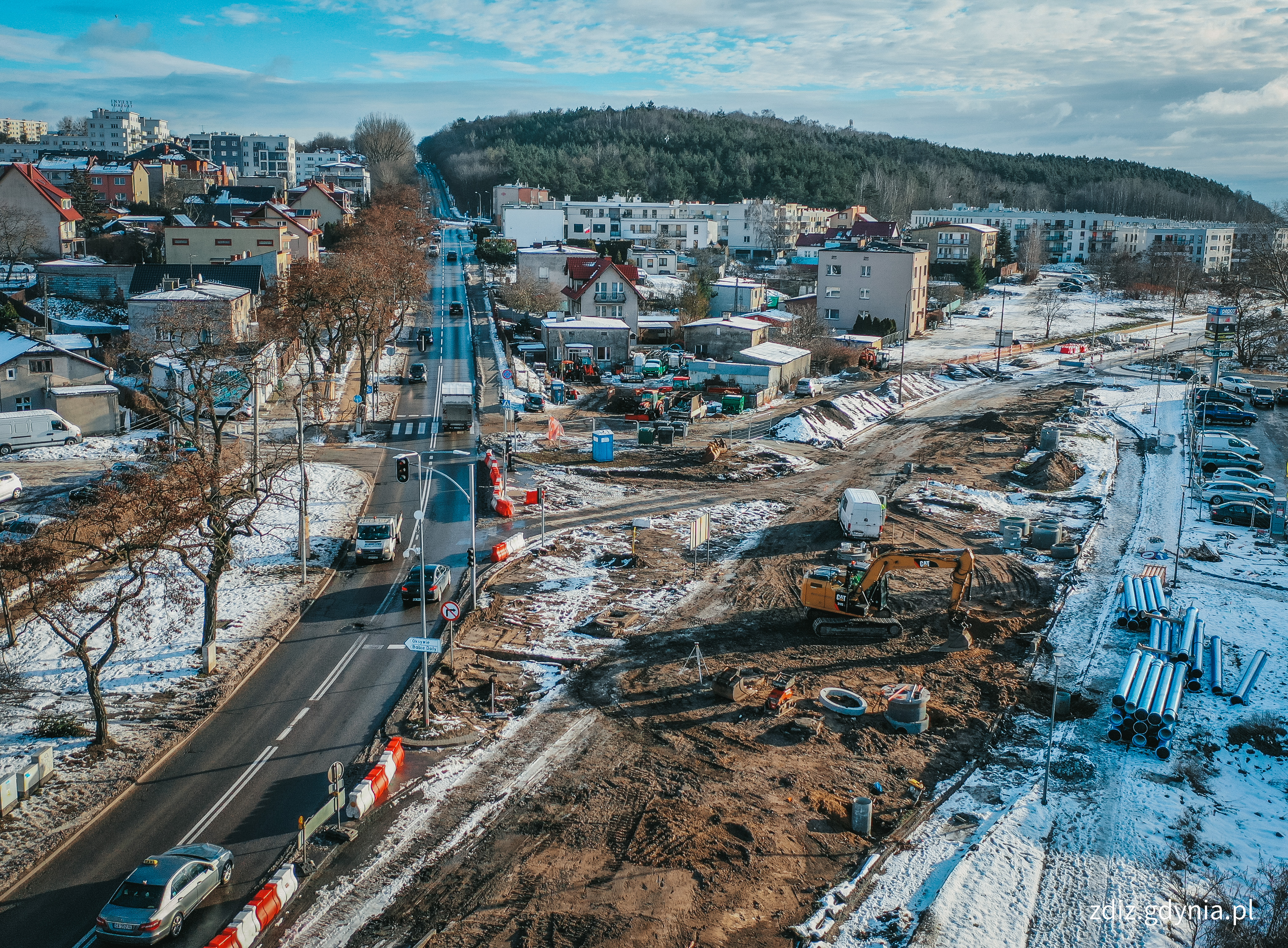 rozbudowywana ulica Unruga// fot. M. Mielewski