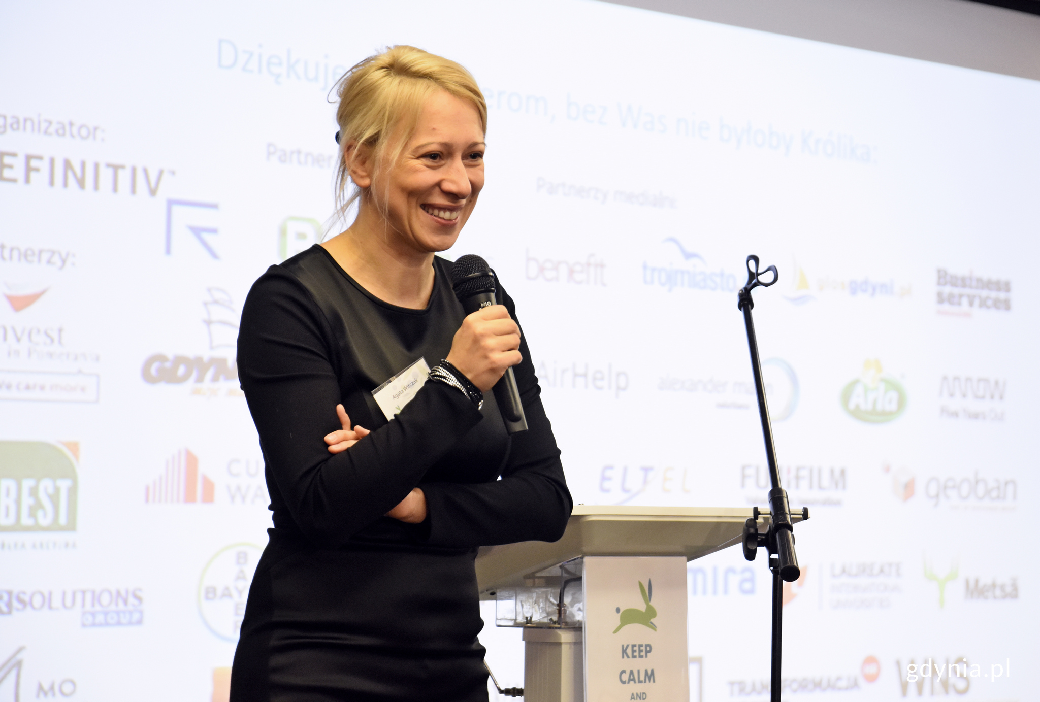 Agata Witczak - dyrektor oddziału Refinitiv Poland, organizatora konferencji, fot. Kamil Złoch