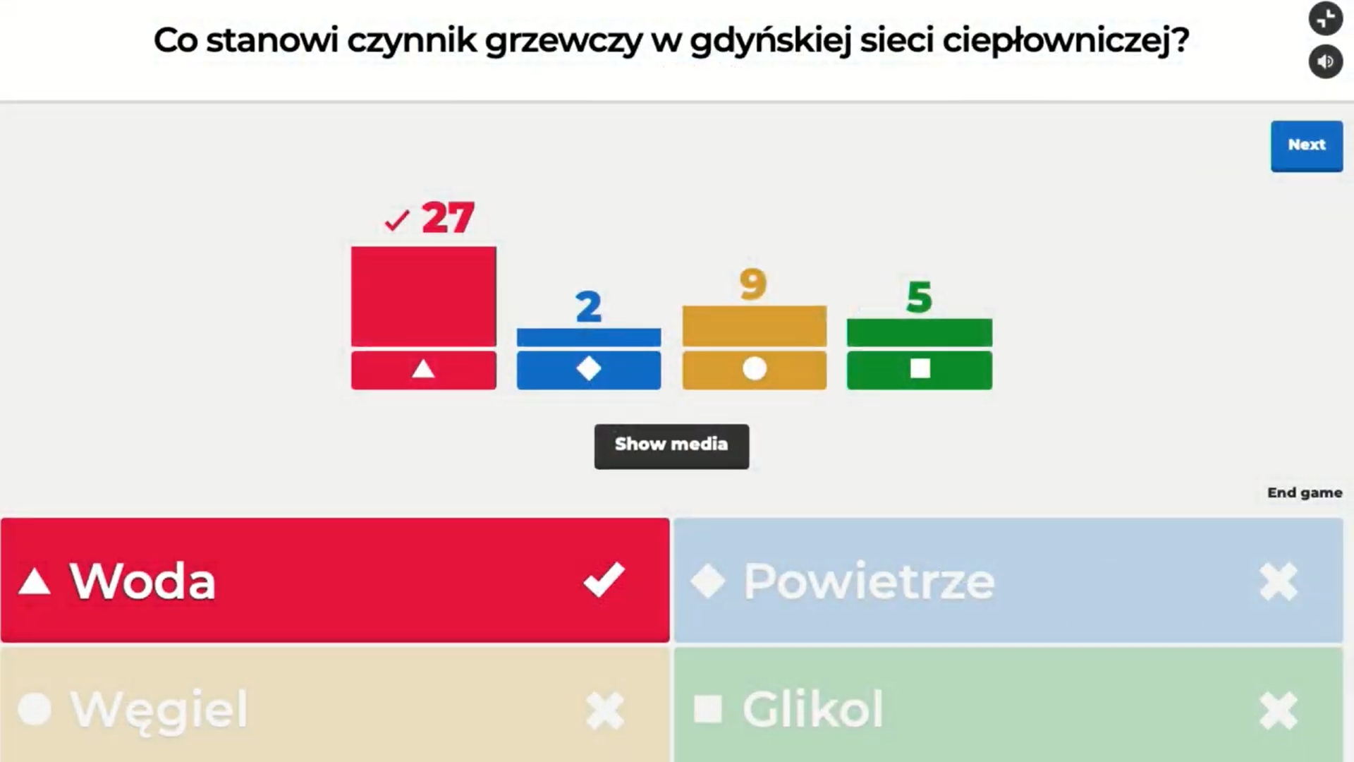 Tak wyglądało przykładowe pytanie w Olimpiadzie Energetycznej.