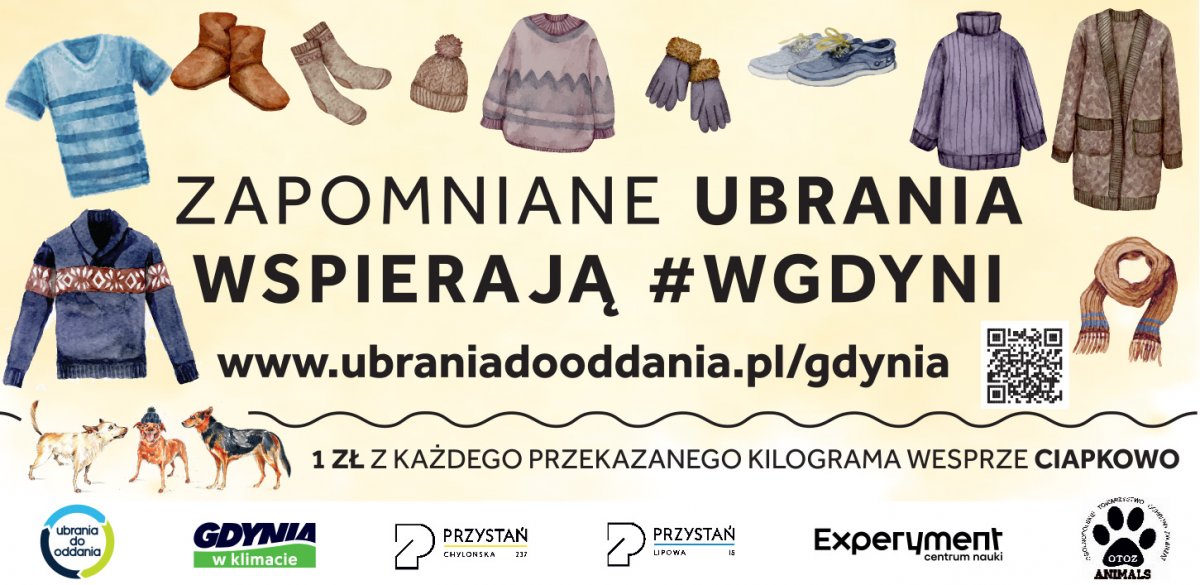 Zapomniane ubrania wspierają #wGdyni // mat. promocyjne