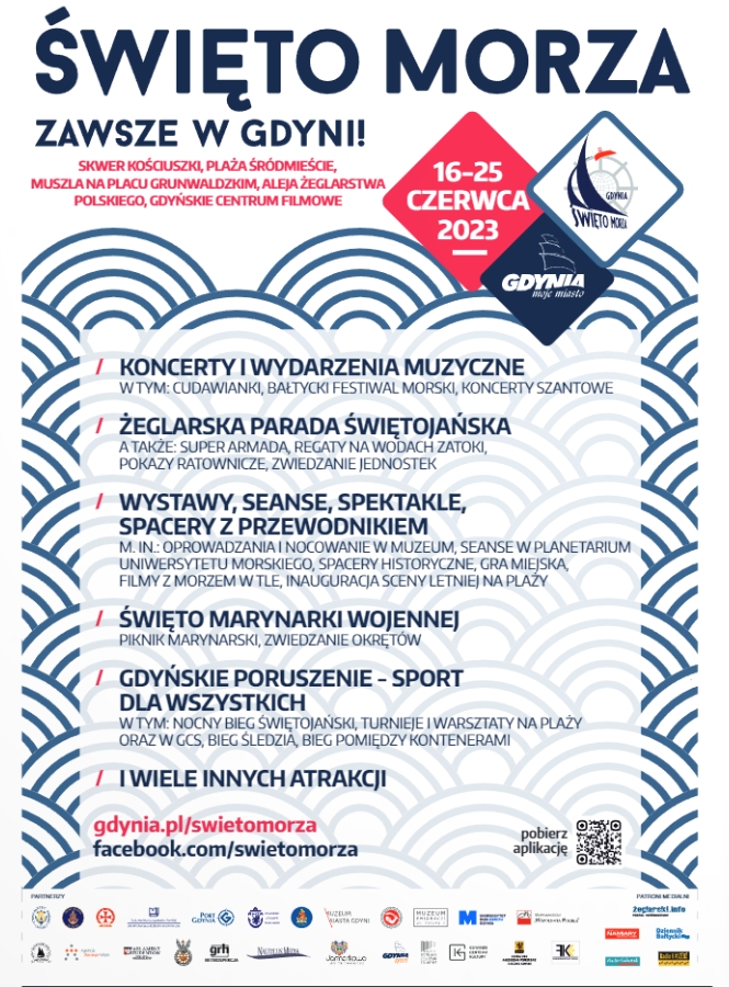 Plakat Święta Morza z najważniejszymi wydarzeniami // materiały prasowe