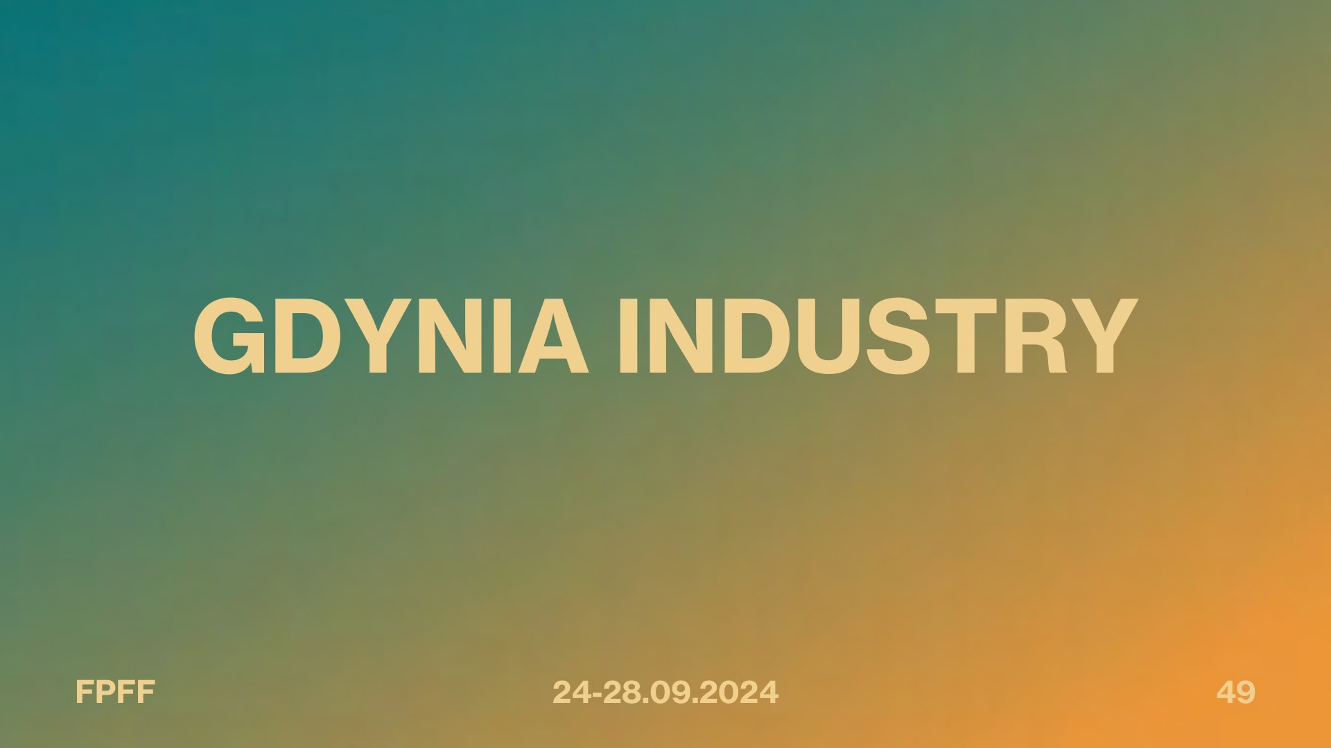 Gdynia Industry - grafika promocyjna