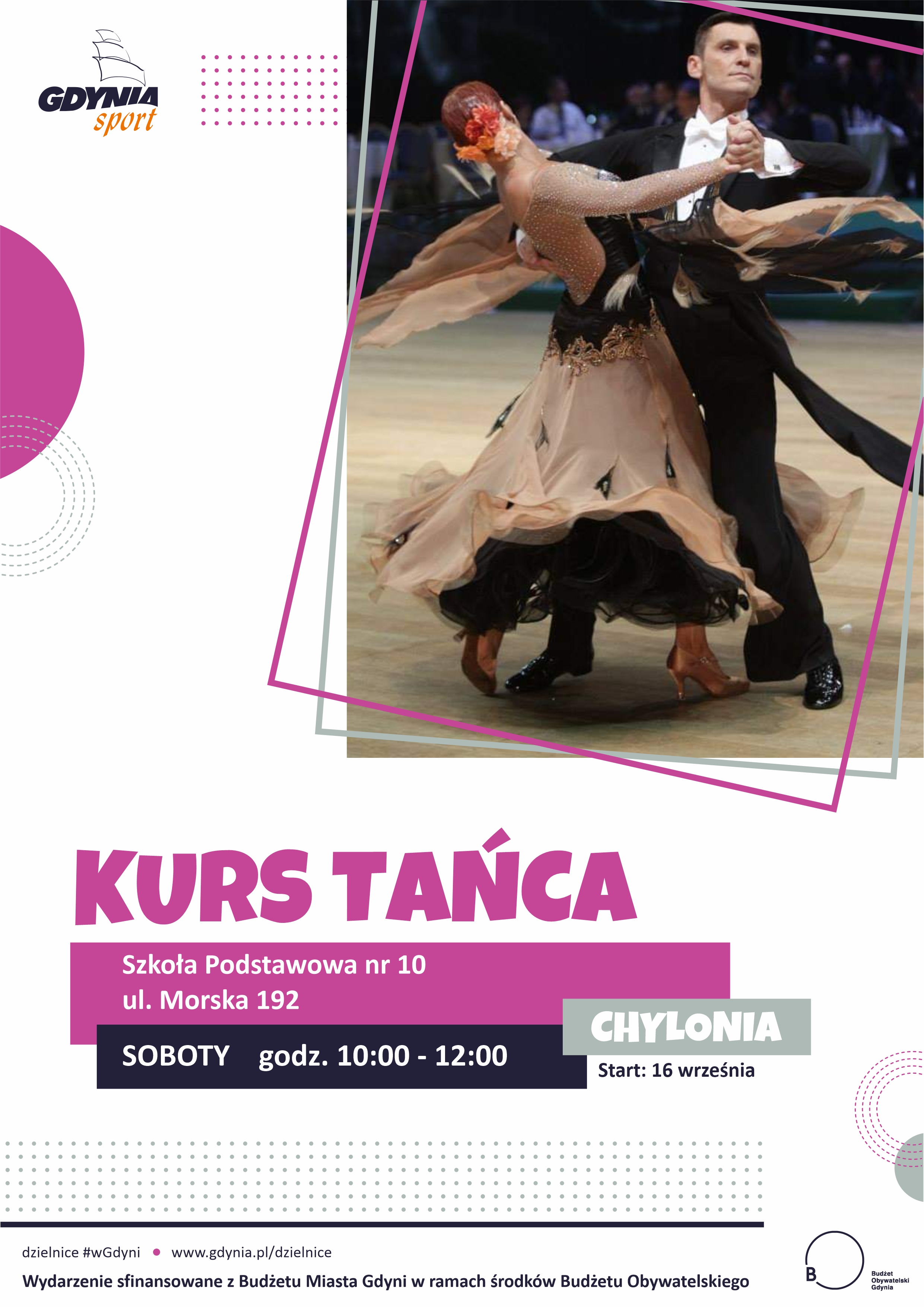 plakat Kurs tańca w Chyloni 