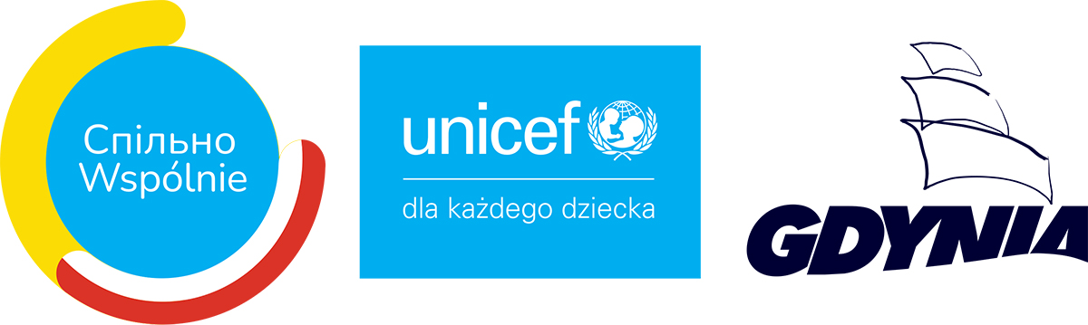 belka logotypowa unicef Gdynia wspólnie