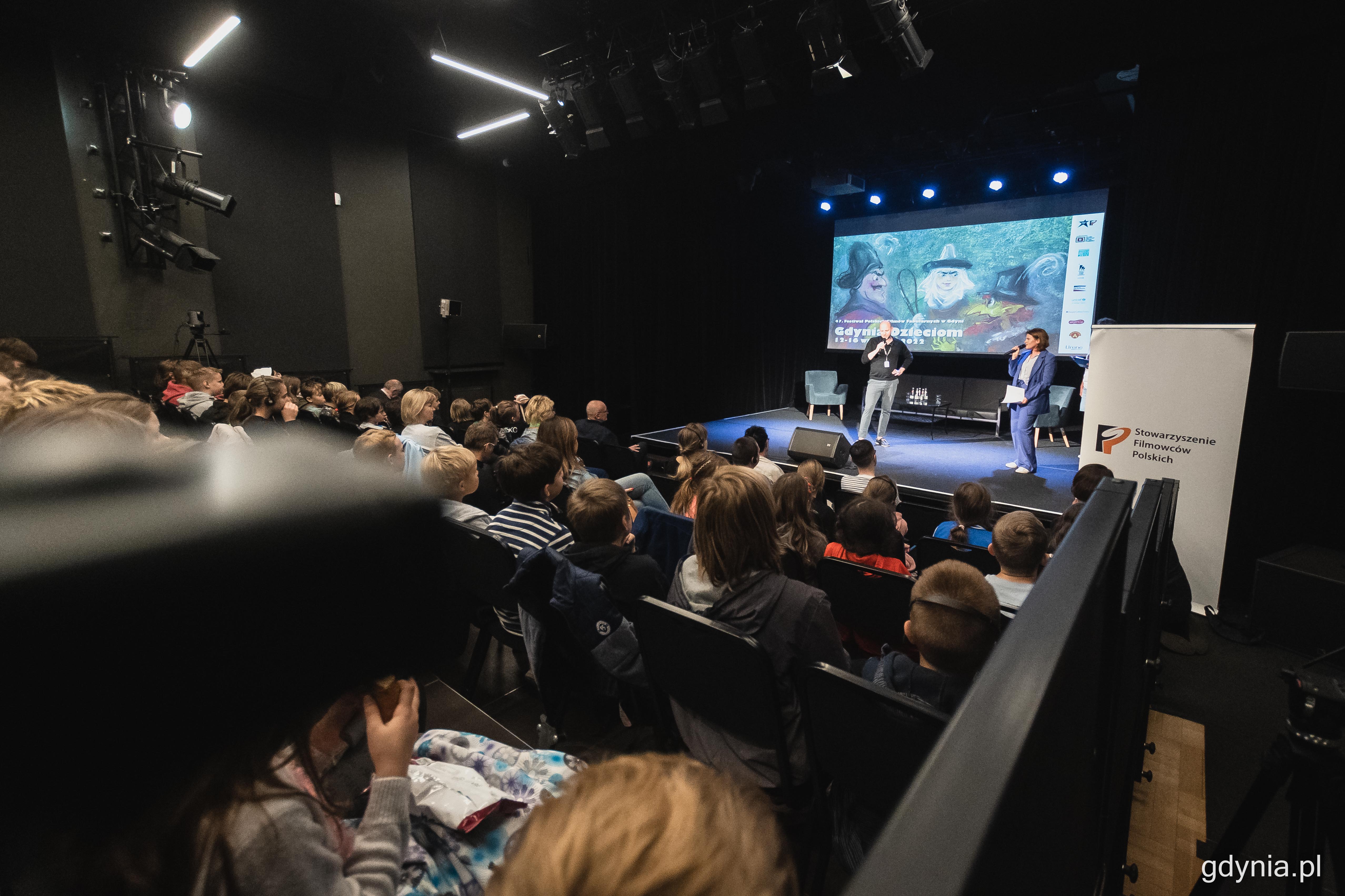Poniedziałkowe, poranne otwarcie sekcji „Gdynia Dzieciom” - jedno z pierwszych wydarzeń w ramach 47. FPFF, które początkuje cykl filmowych emocji w Gdyni, fot. Kamil Złoch