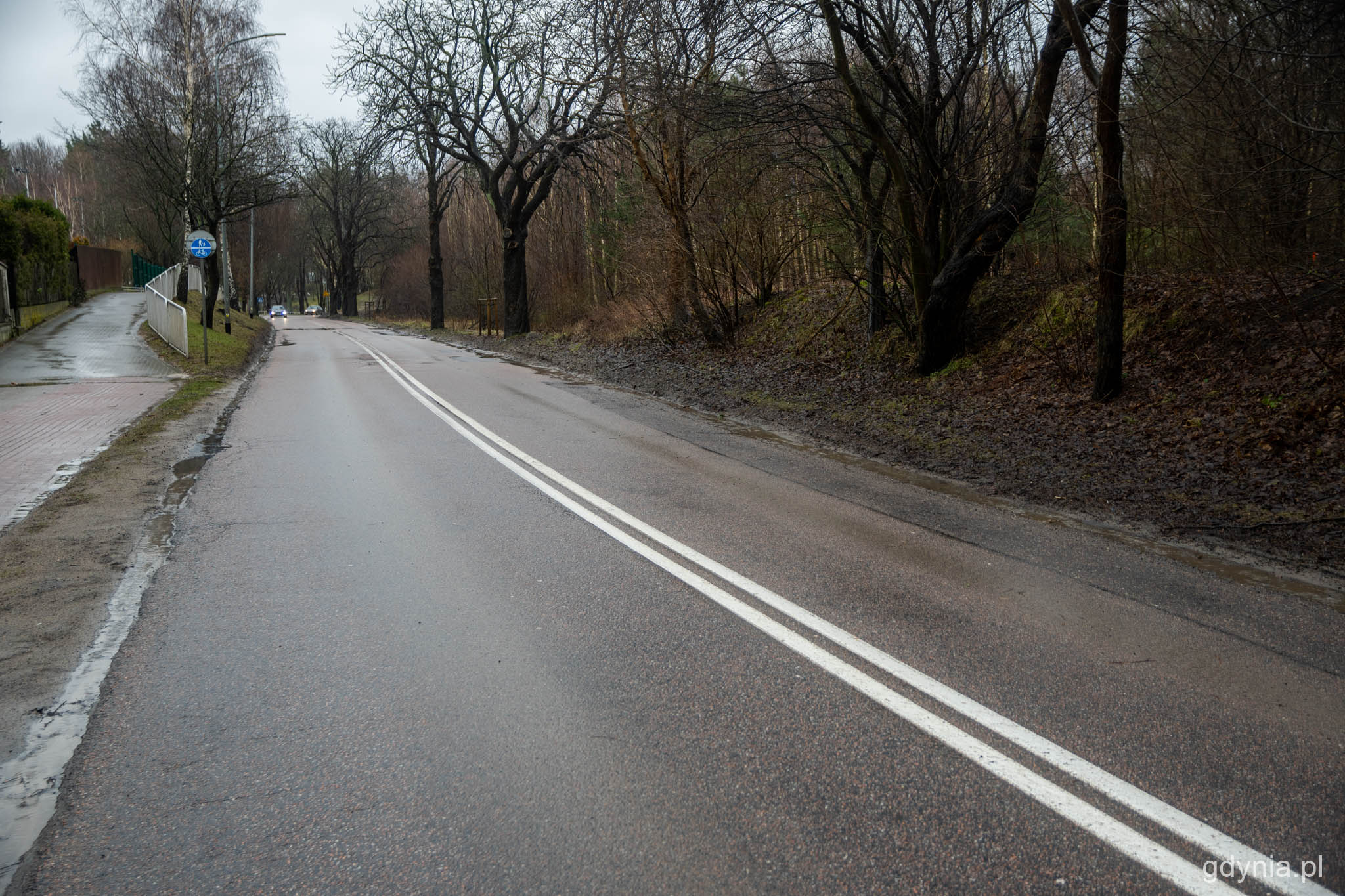 Ulica Chwarznieńska zostanie poszerzona o buspas w kierunku centrum miasta, fot. Paweł Kukla