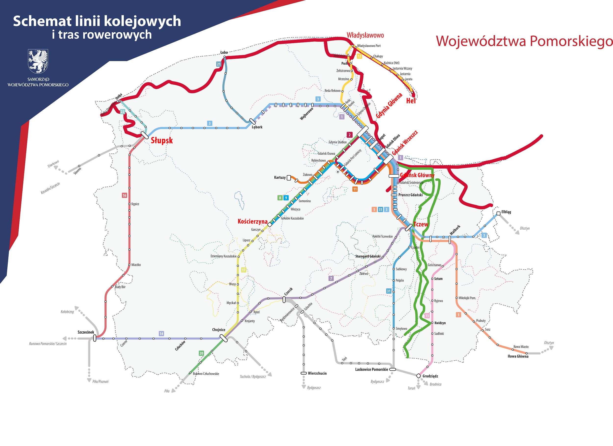 28 tys. rowerów na Pomorzu. mat. UMWP