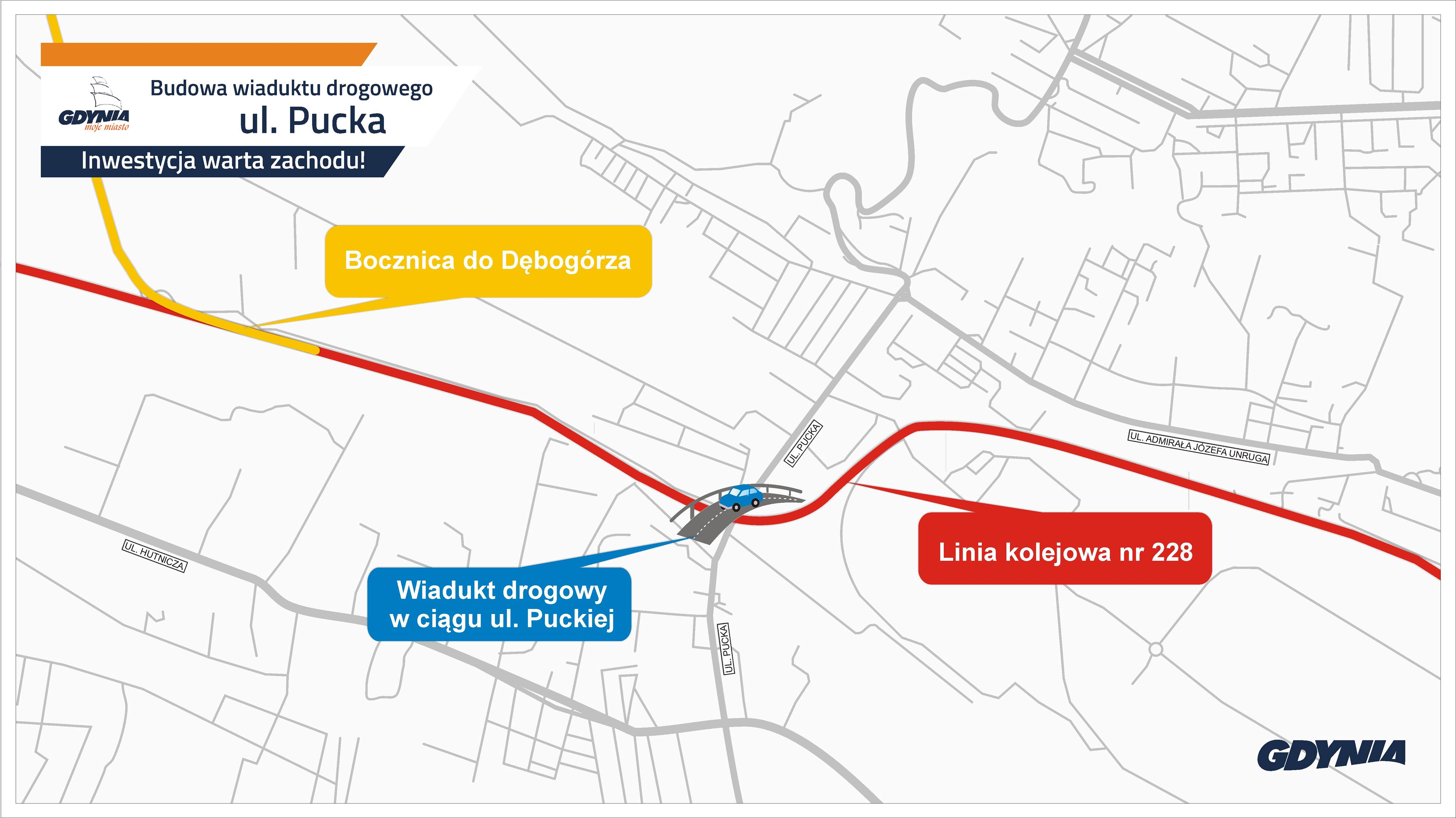 Wiadukt drogowy w ulicy Puckiej ułatwi przemieszczanie się na północ Gdyni
