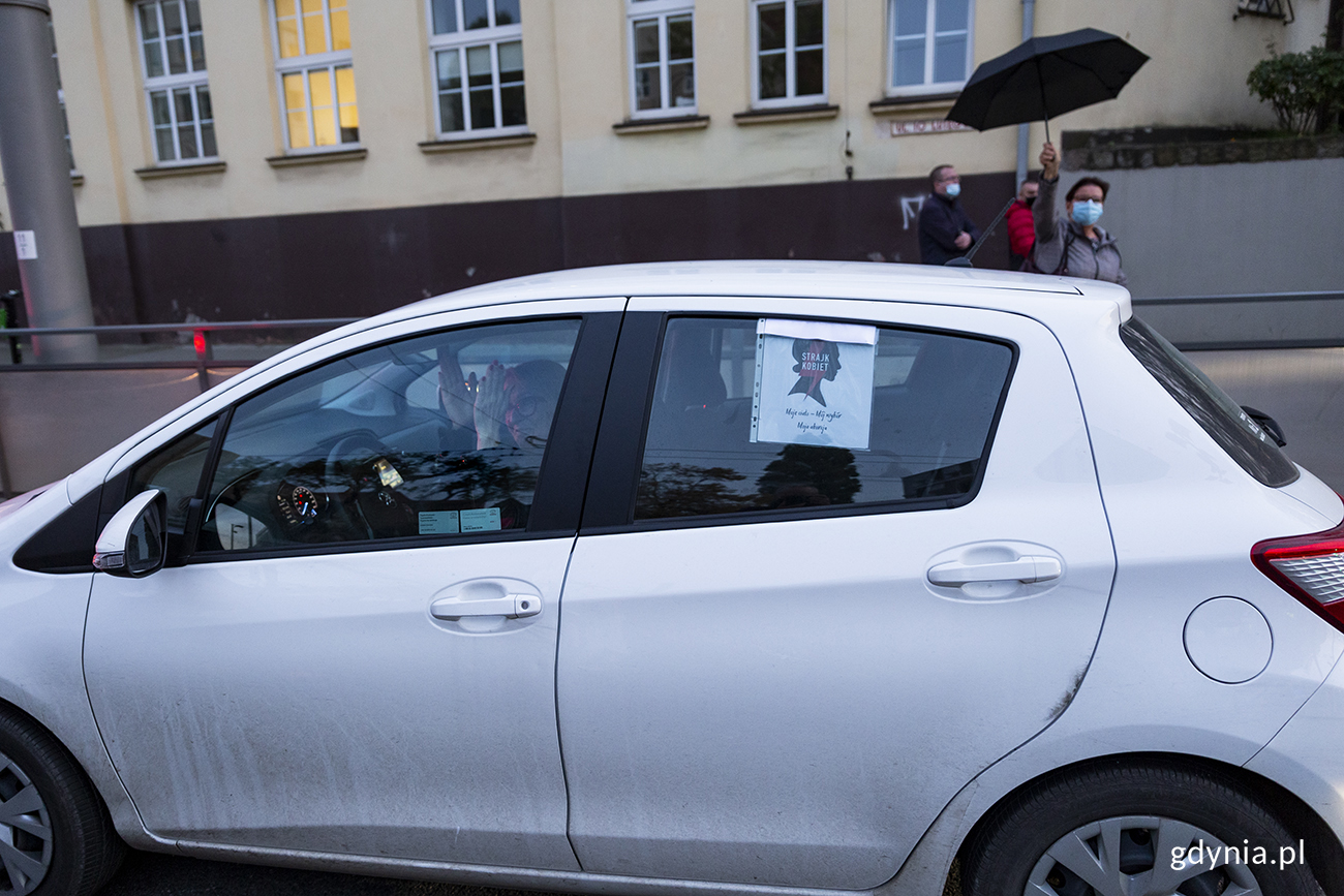 Poniedziałkowy (26.10) protest na ulicach Gdyni, fot. Przemysław Kozłowski