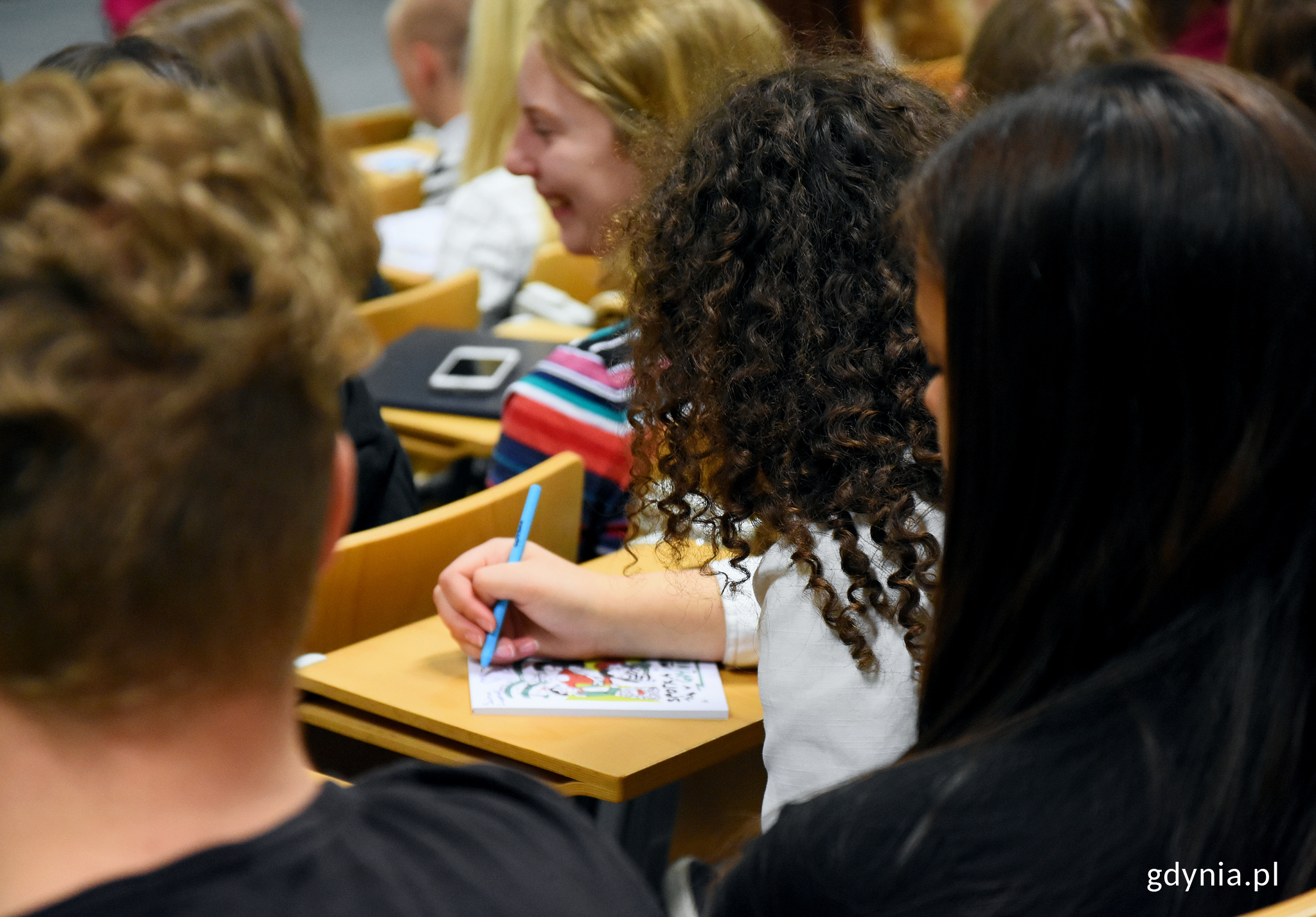 Uczniowie z II LO i szkoły z Karlskrony w Pomorskim Parku Naukowo-Technologicznym, fot. Kamil Złoch