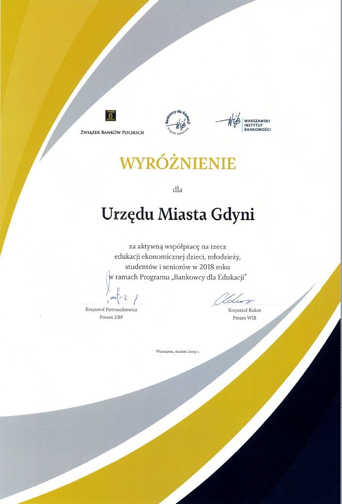 Wyróżnienie dla Urzędu Miasta Gdyni