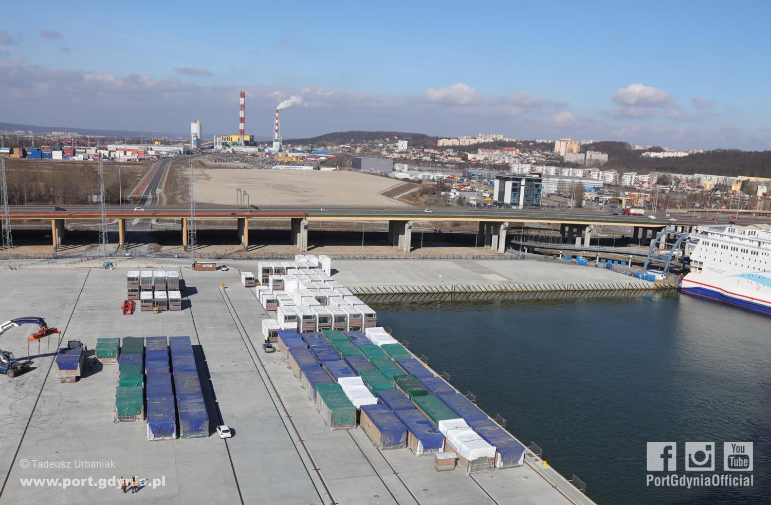 Tereny logistyczne, na których ma powstać terminal intermodalny, fot. www.port.gdynia.pl