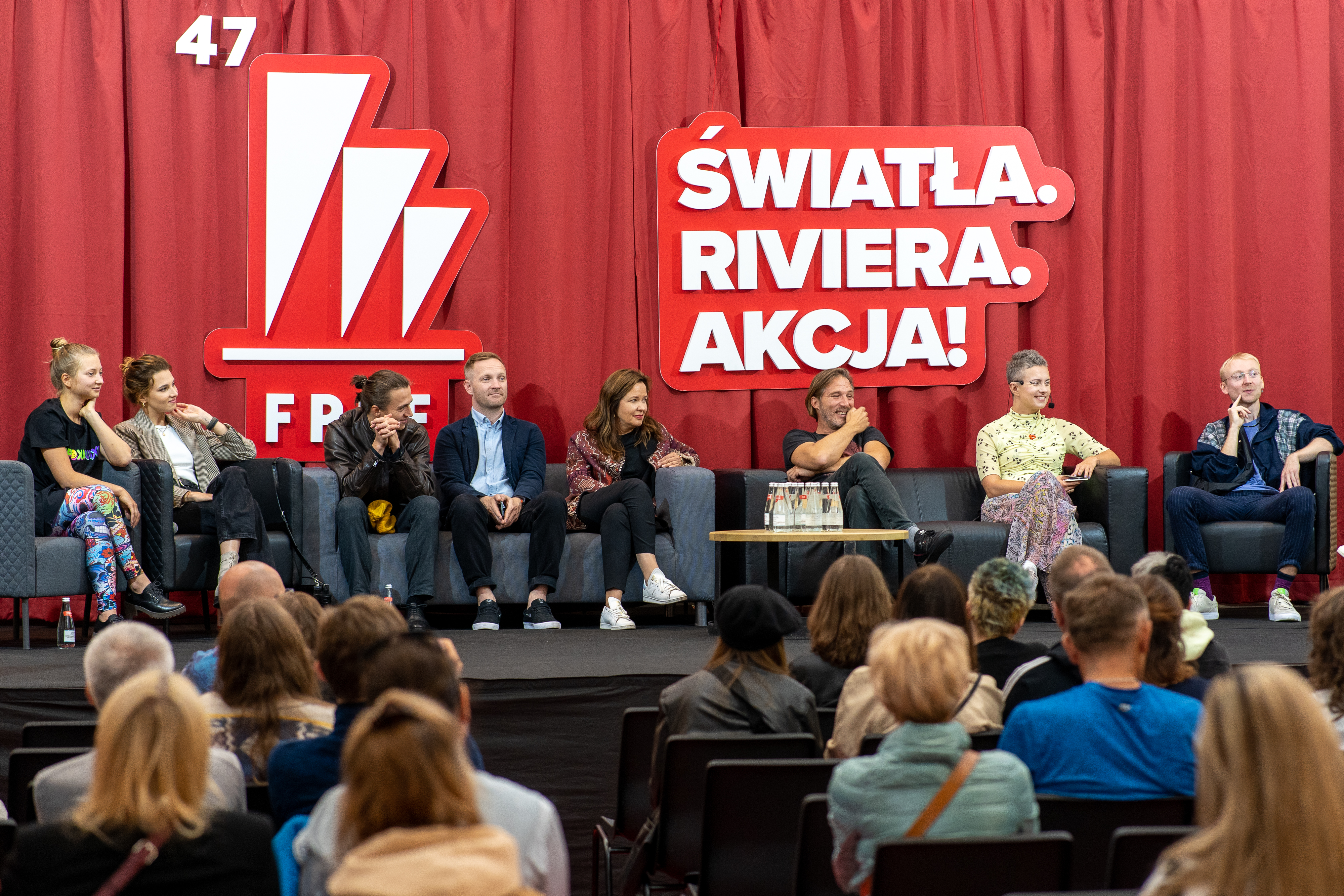 Spotkanie w Centrum „Riviera” z twórcami filmu „Apokawixa” // fot. Paweł Marcinko (materiały FPFF)