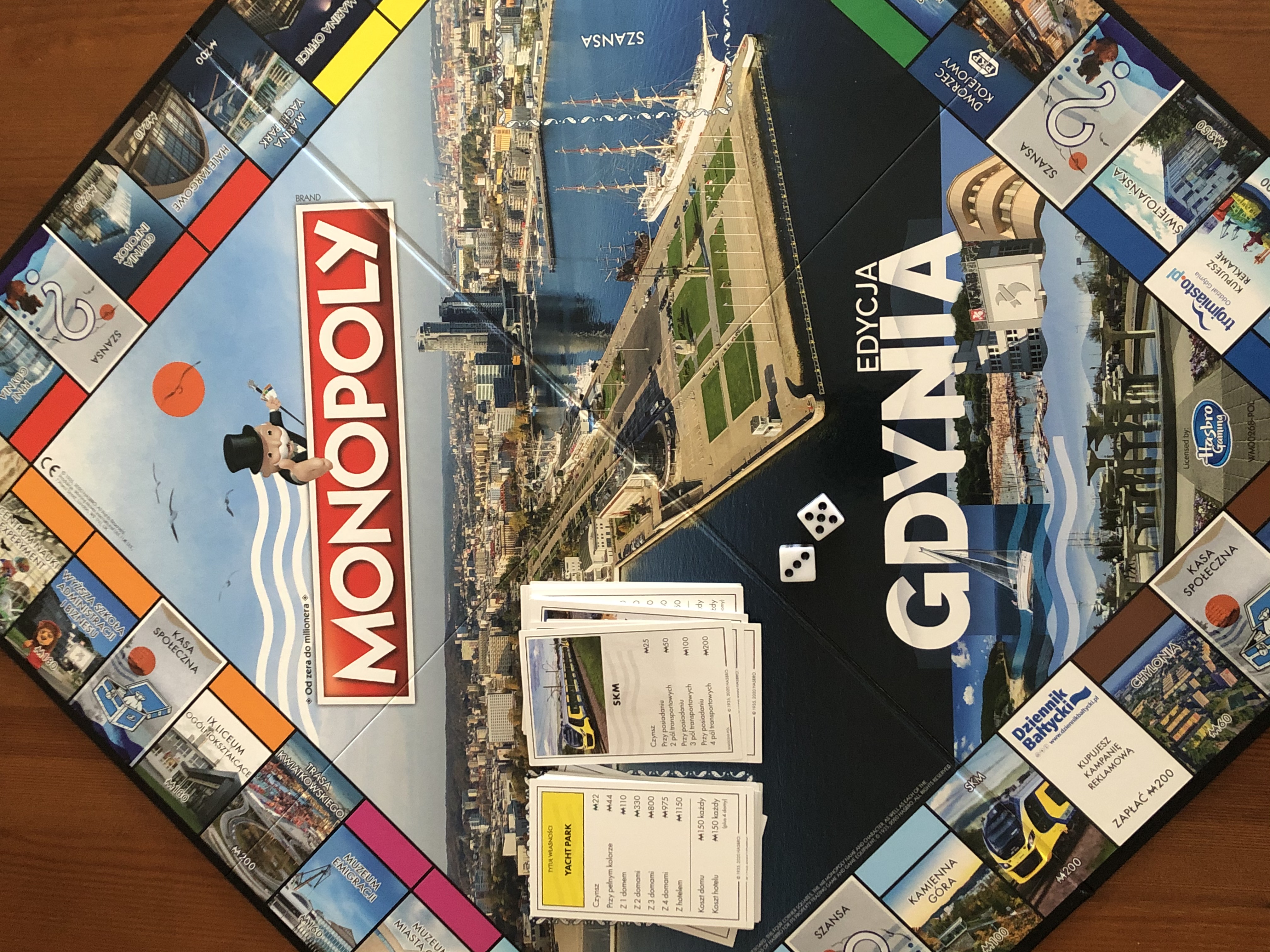 Plansza gry Monopoly Gdynia, fot. Magda Śliżewska