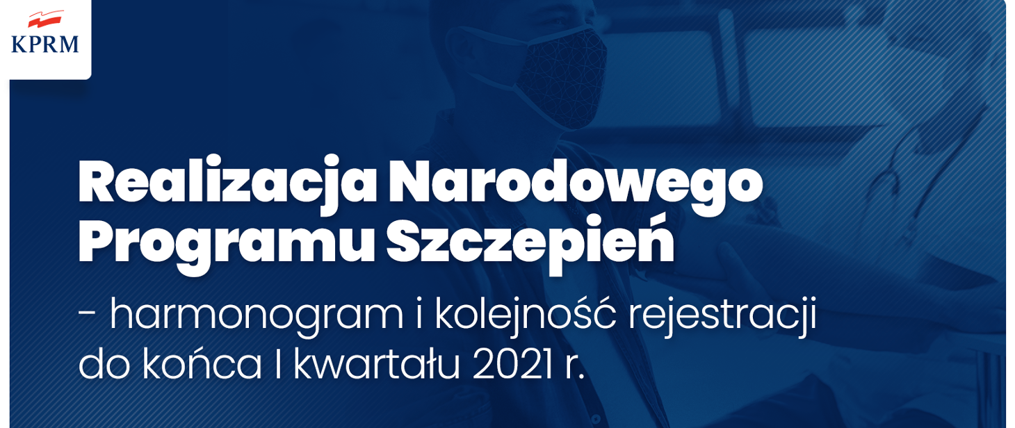 Narodowy Program Szczepień - harmonogram i kolejność rejestracji do końca I kwartału 2021 r. / fot. gov.pl.