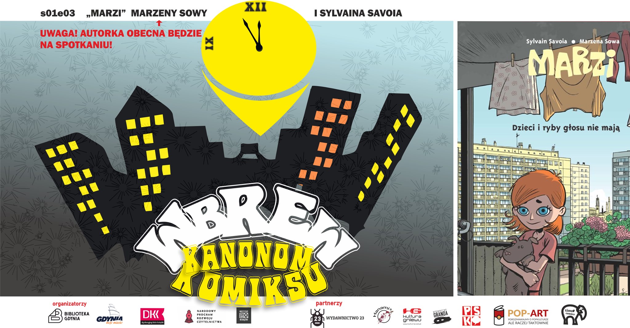 Komiks „Marzi” – spotkanie z Marzeną Sową, zrzut ekranu
