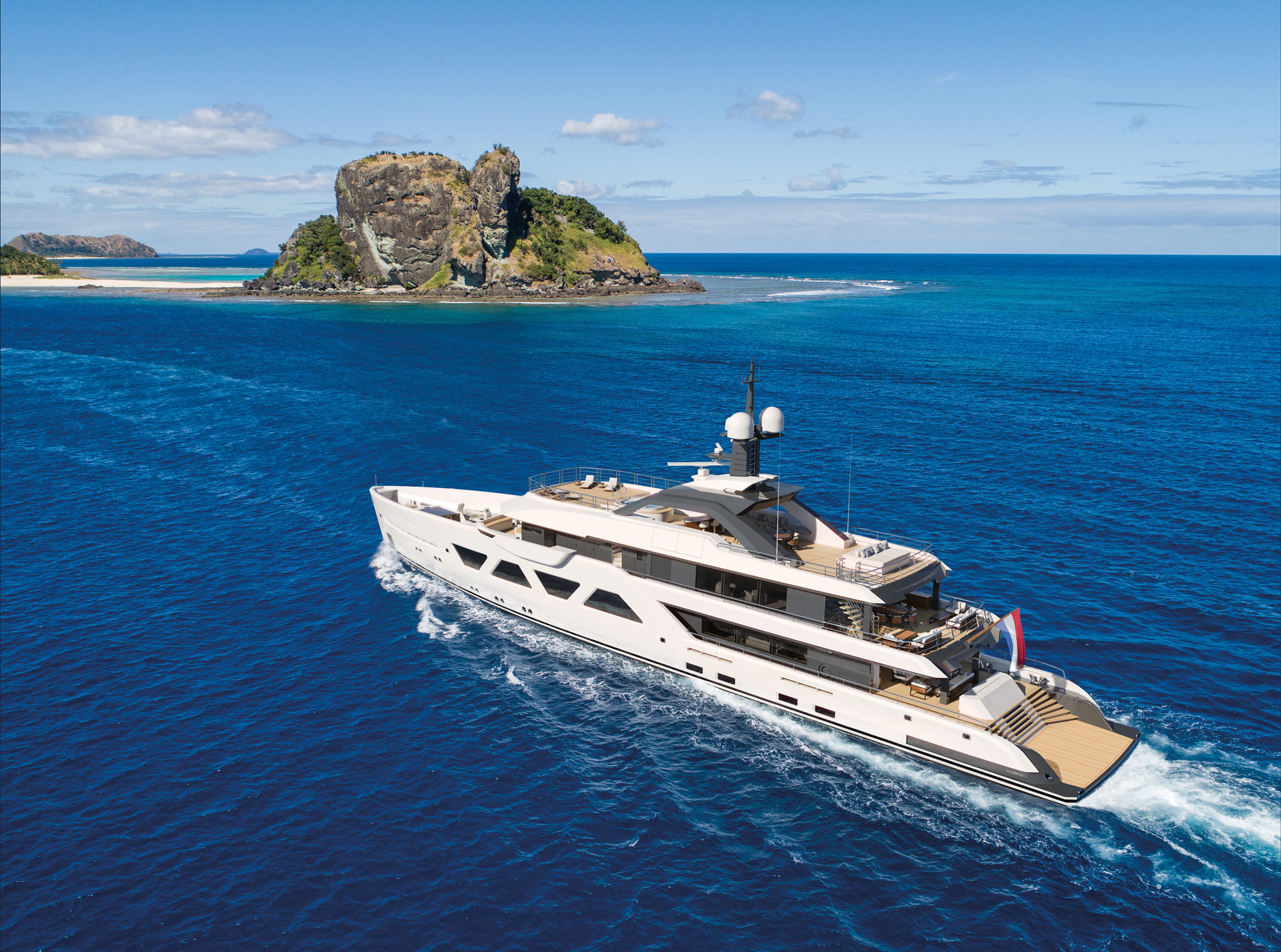 Tak będzie wyglądał nowy superjacht, wizualizacja: Damen Yachting / www.damenyachting.com