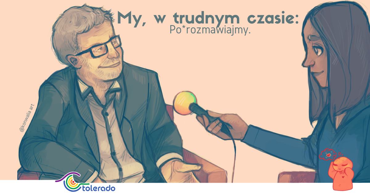 "My, w trudnym czasie: Po*rozmawiajmy". Grafika: Ewelina Nierzwicka