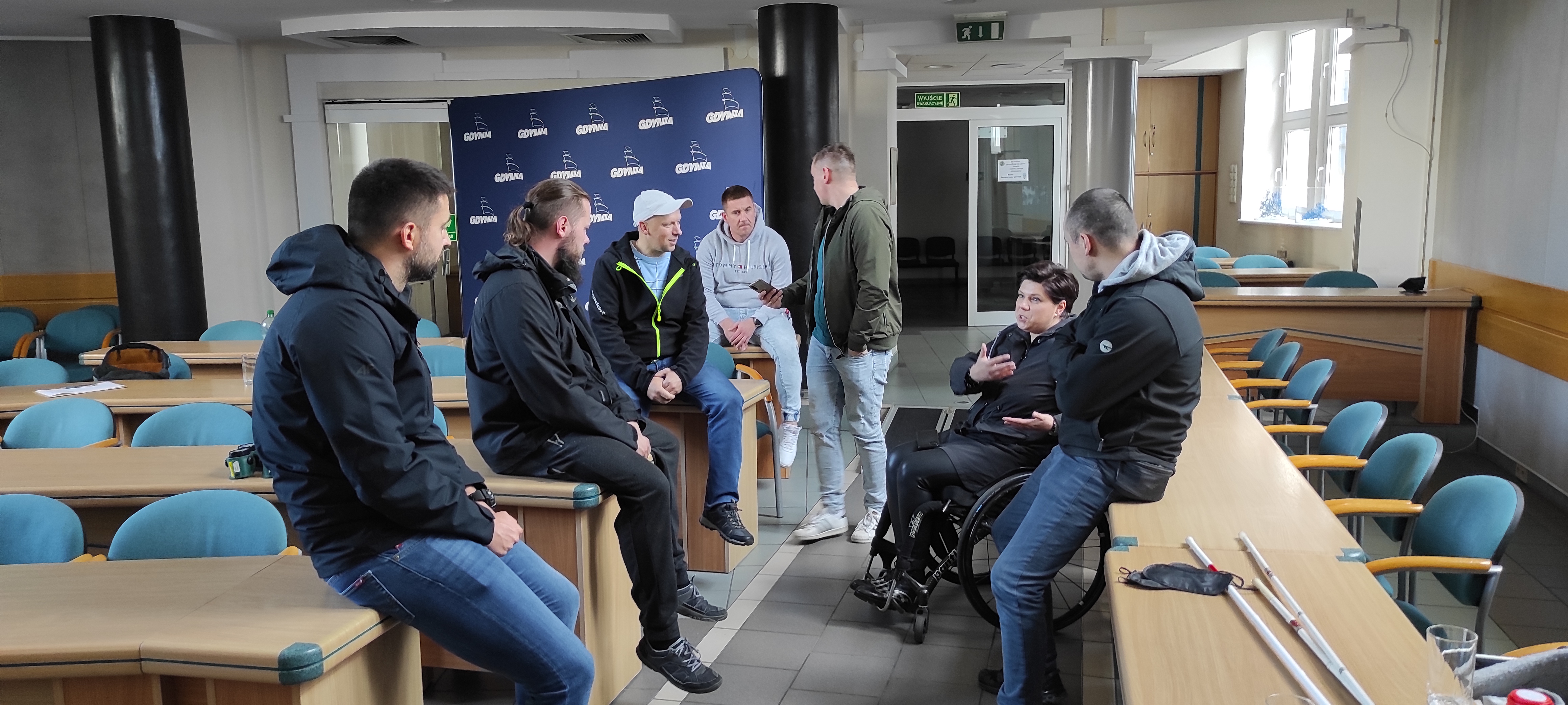 Policjanci na szkoleniu z Wydziałem Dostępności Urzędu Miasta Gdyni