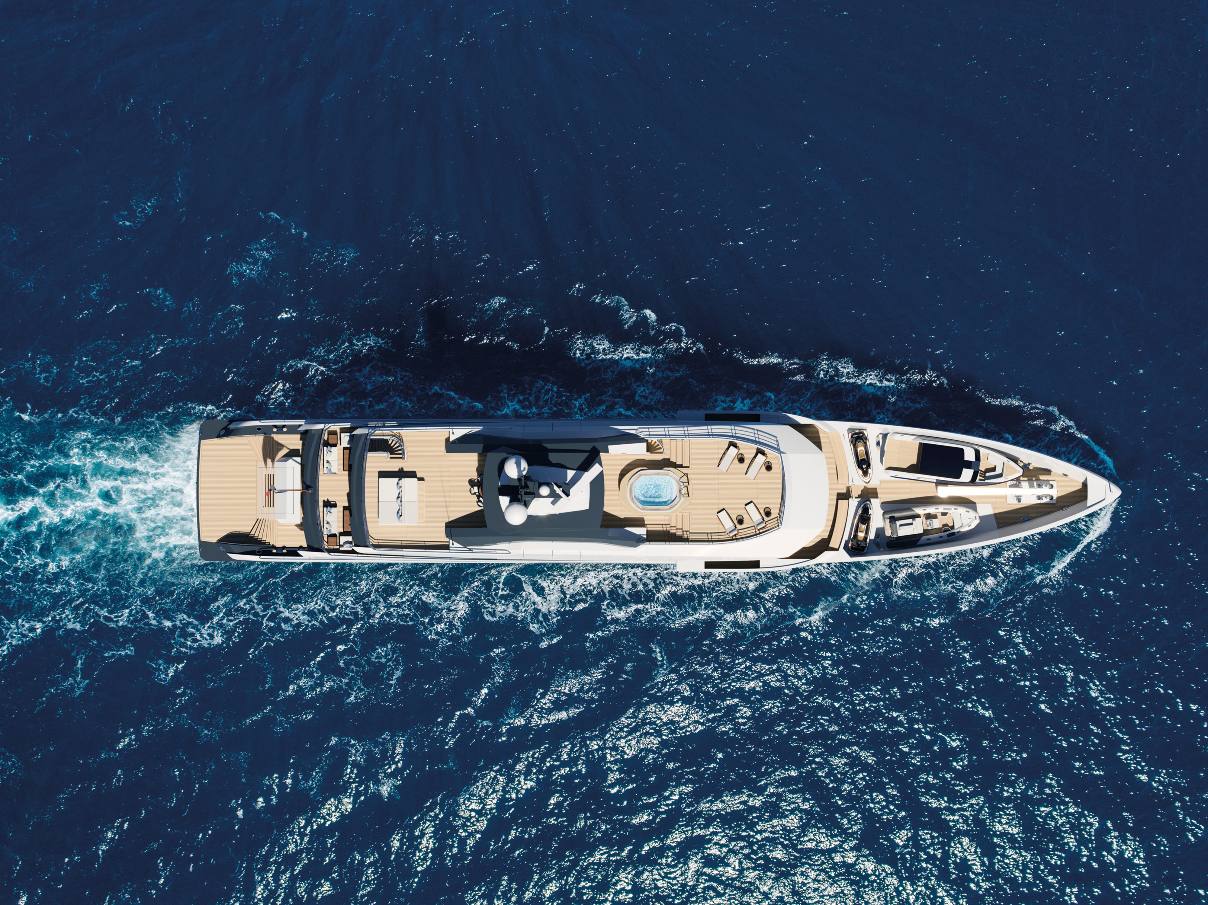 Tak będzie wyglądał nowy superjacht, wizualizacja: Damen Yachting / www.damenyachting.com