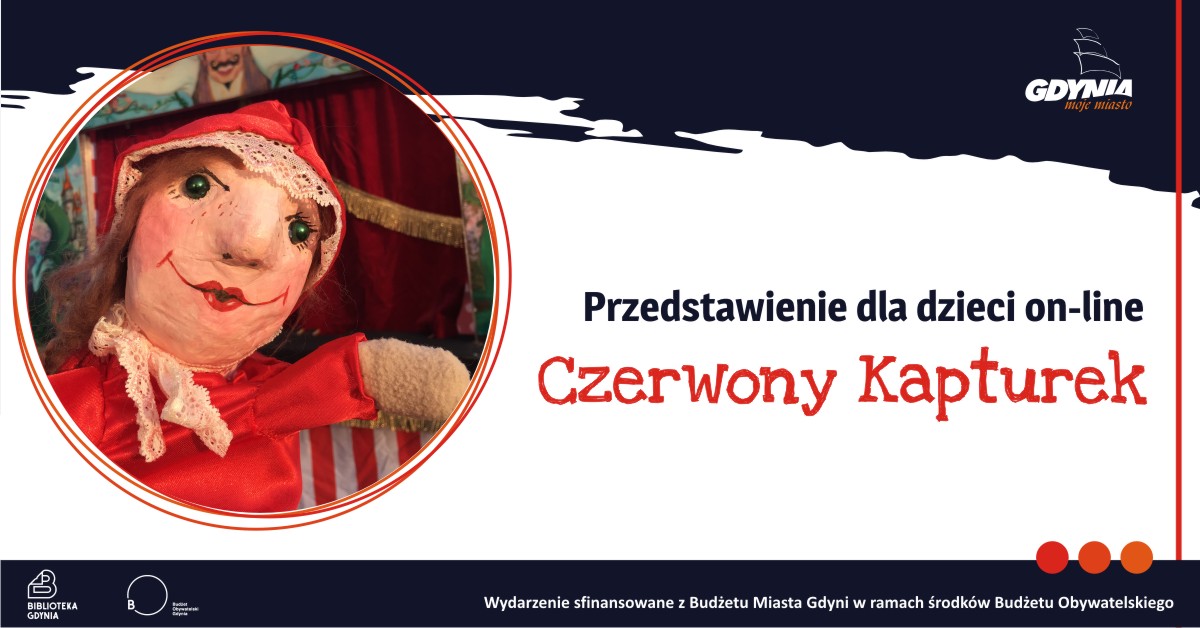 Czerwony Kapturek – przedstawienie dla dzieci, źródło: Biblioteka Gdynia