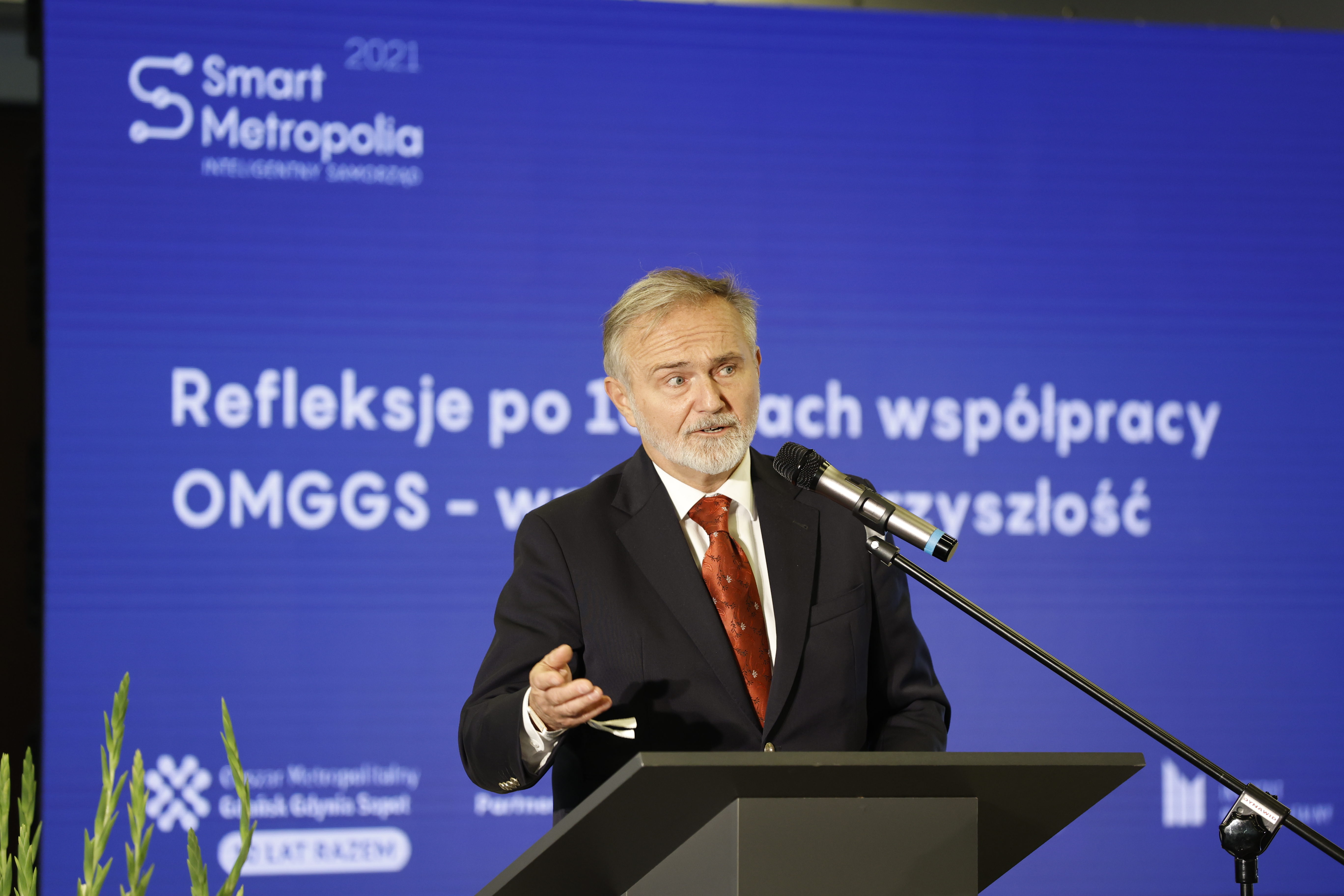 Prezydent Gdyni Wojciech Szczurek podczas kongresu Smart Metropolia // fot. Grzegorz Mehring