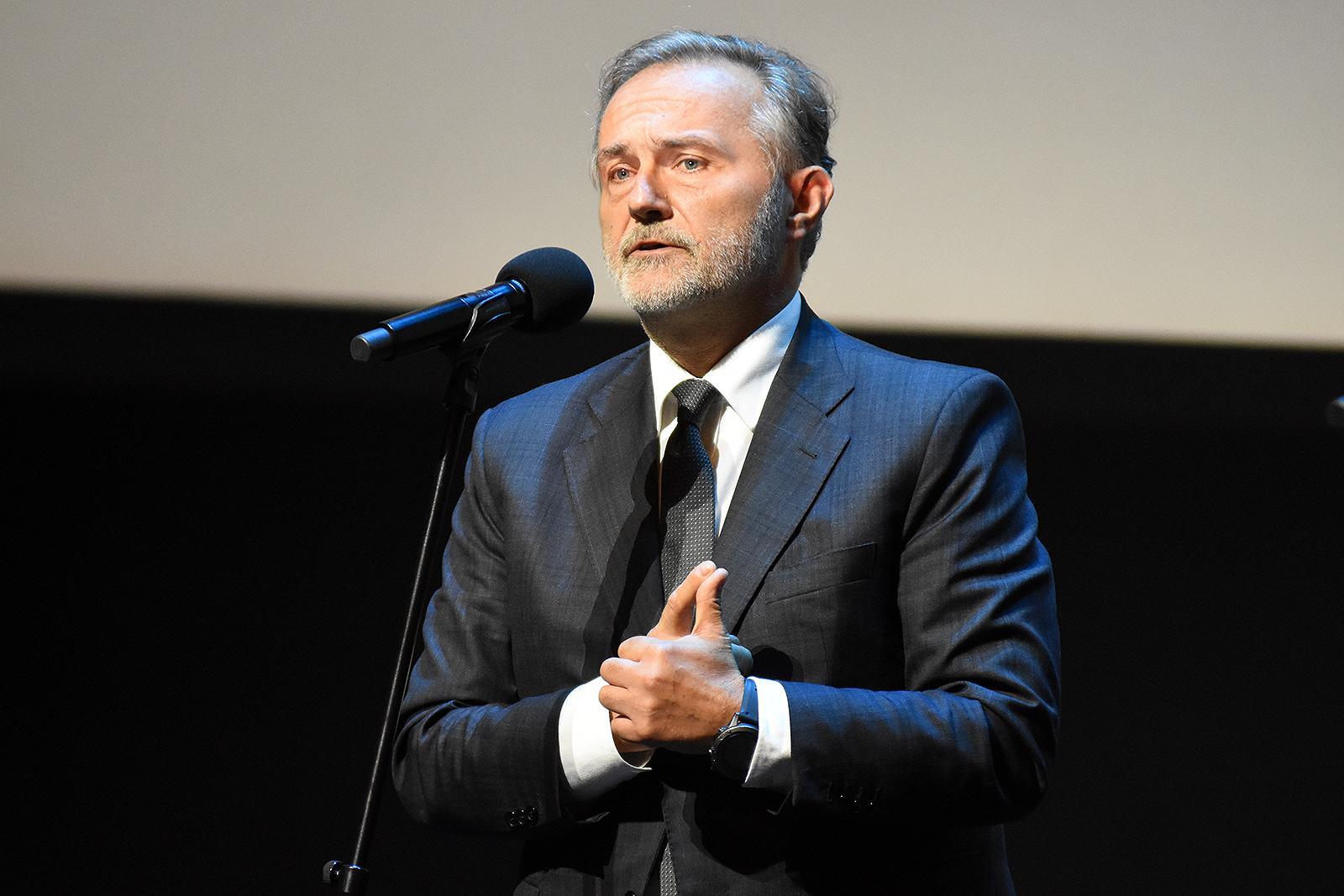 - Pomorskie firmy i Akademia Morska zrealizowały w Angoli projekt, który stanowi przykład jak pomagać Afryce. Nowoczesna Akademia Rybołówstwa i Nauki o Morzu stała się dumą Angoli, miejscem kształcenia kadr oraz dała mieszkańcom kraju nowe stanowiska pracy – mówił Wojciech Szczurek, prezydent Gdyni, fot. Michał Puszczewicz