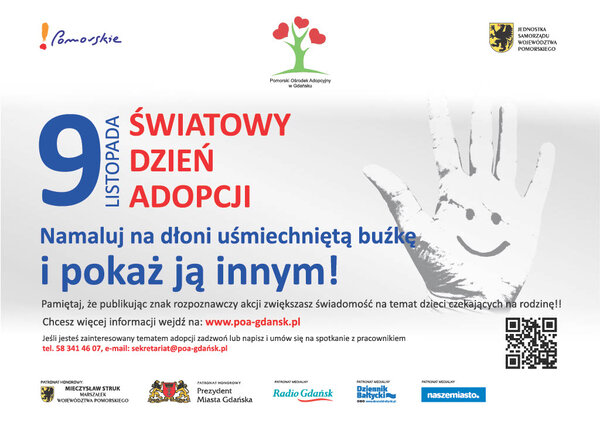 Oficjalny plakat promujący Światowy Dzień Adopcji