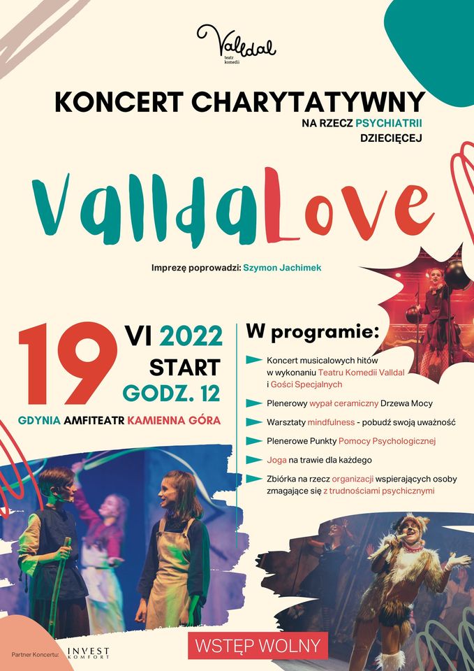 Plakat koncertu charytatywnego ValldaLove // mat. prasowe