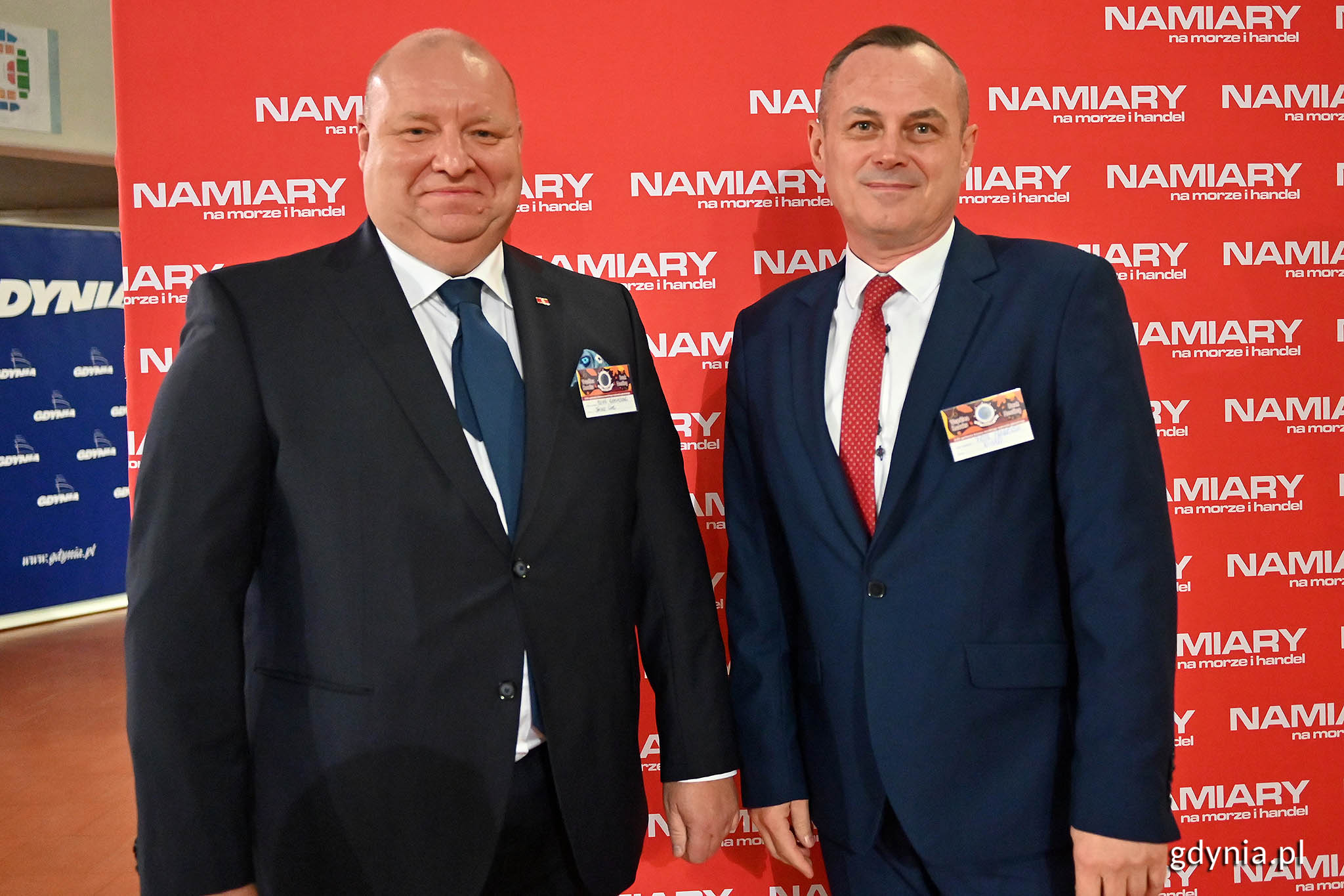 Na zdj. (od lewej) Marek Kiersnowski, dyrektor zarządzający Stena Line Polska i Piotr Frankowski, redaktor naczelny „Namiarów”