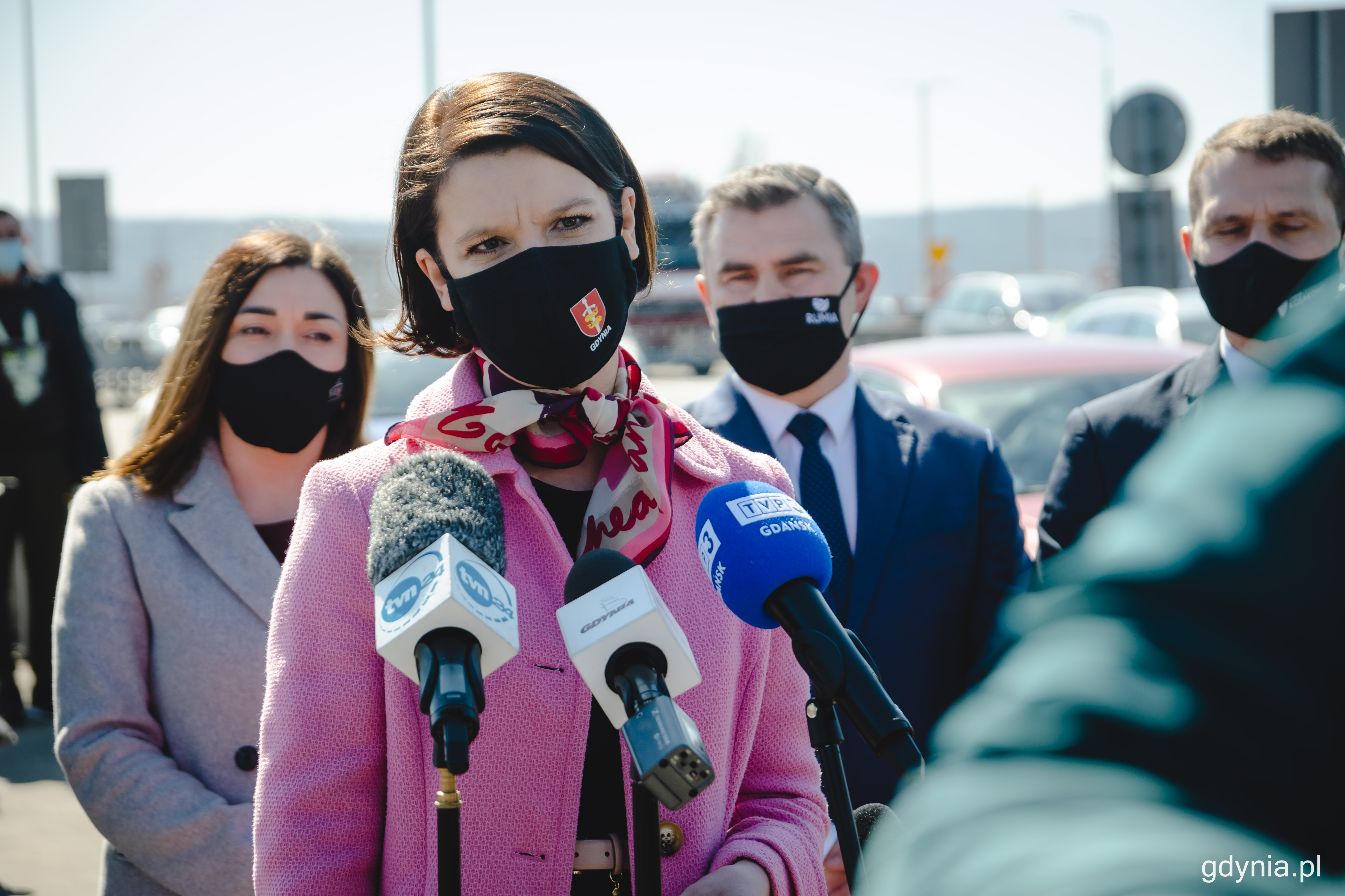 Katarzyna Gruszecka-Spychała, wiceprezydent Gdyni ds. gospodarki podkreśliła wagę Drogi Czerwonej dla rozwoju miasta, fot. Kamil Złoch