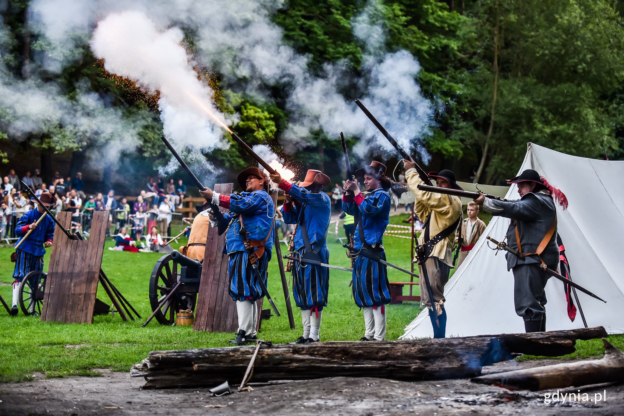 Rekonstrukcja historyczna "Szwedzka zasadzka" na Polance Redłowskiej // fot. Maciej Czarniak