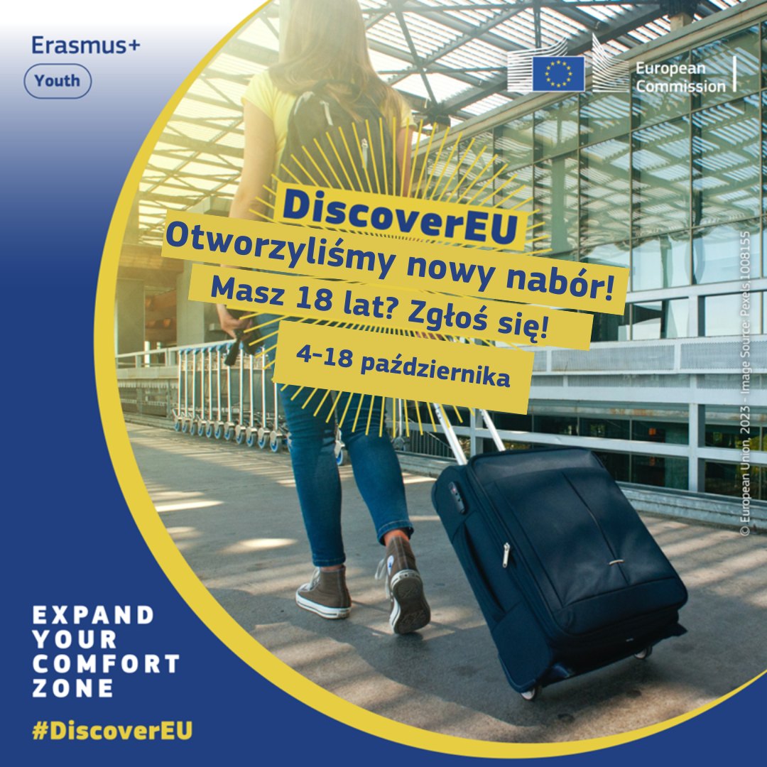 Ogłoszenie o naborze do programu DiscoverEU.