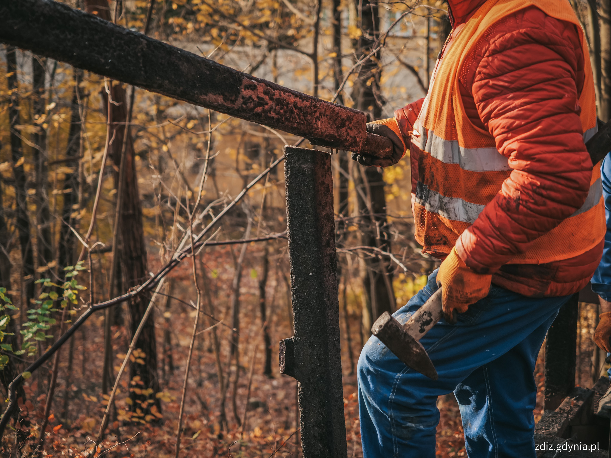 Odbudowa schodów na Babich Dołach