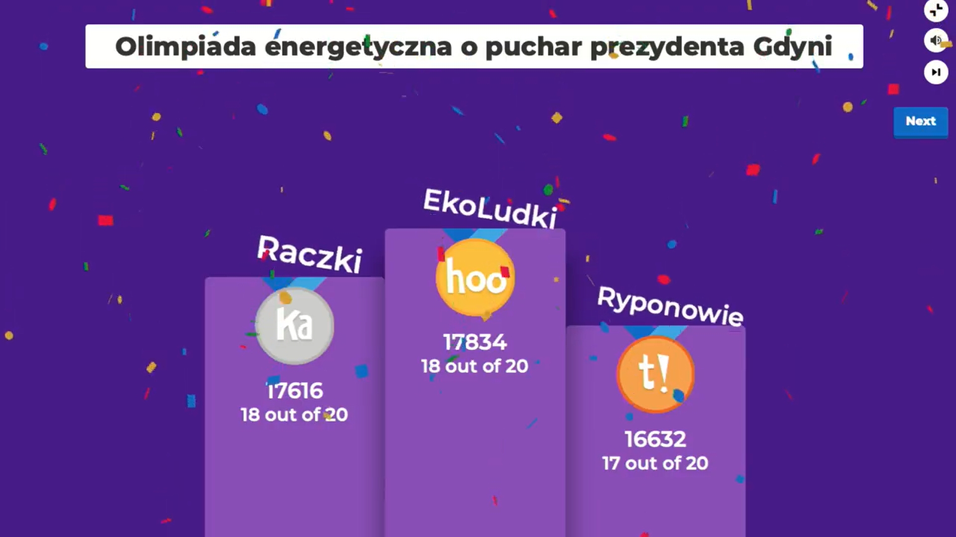 Rywalizacja była niezwykle zacięta i toczyła się do ostatniego pytania.