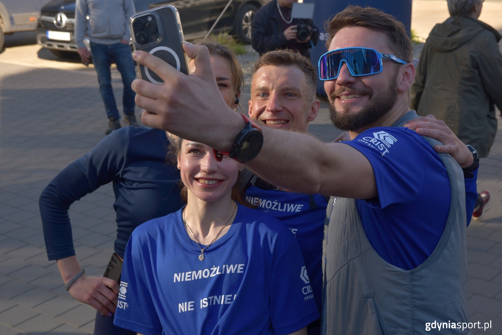 selfie na mecie
