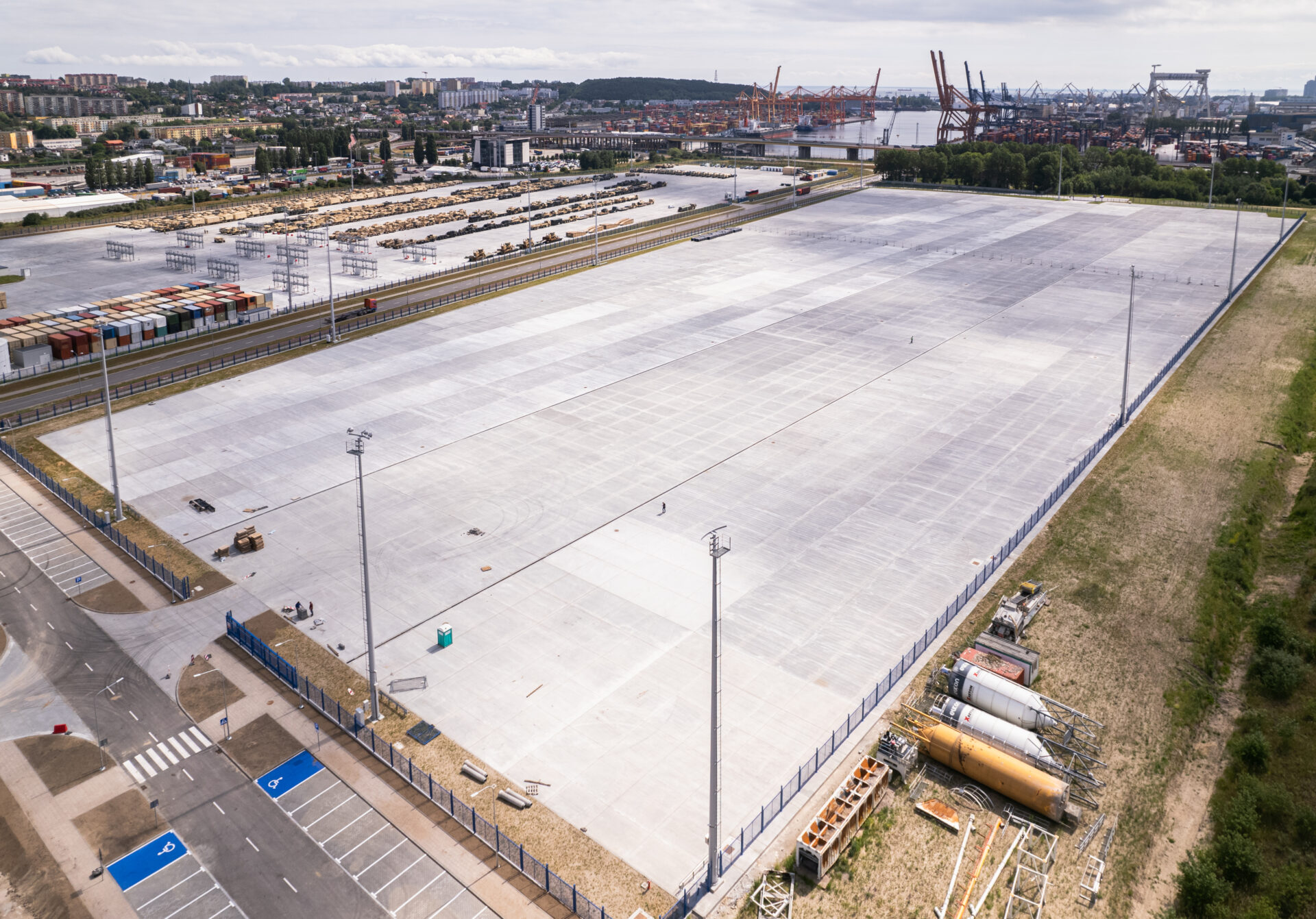 Nowo oddane do użytku place składowo-manewrowe przy Porcie Gdynia, fot. mat. prasowe Portu Gdynia