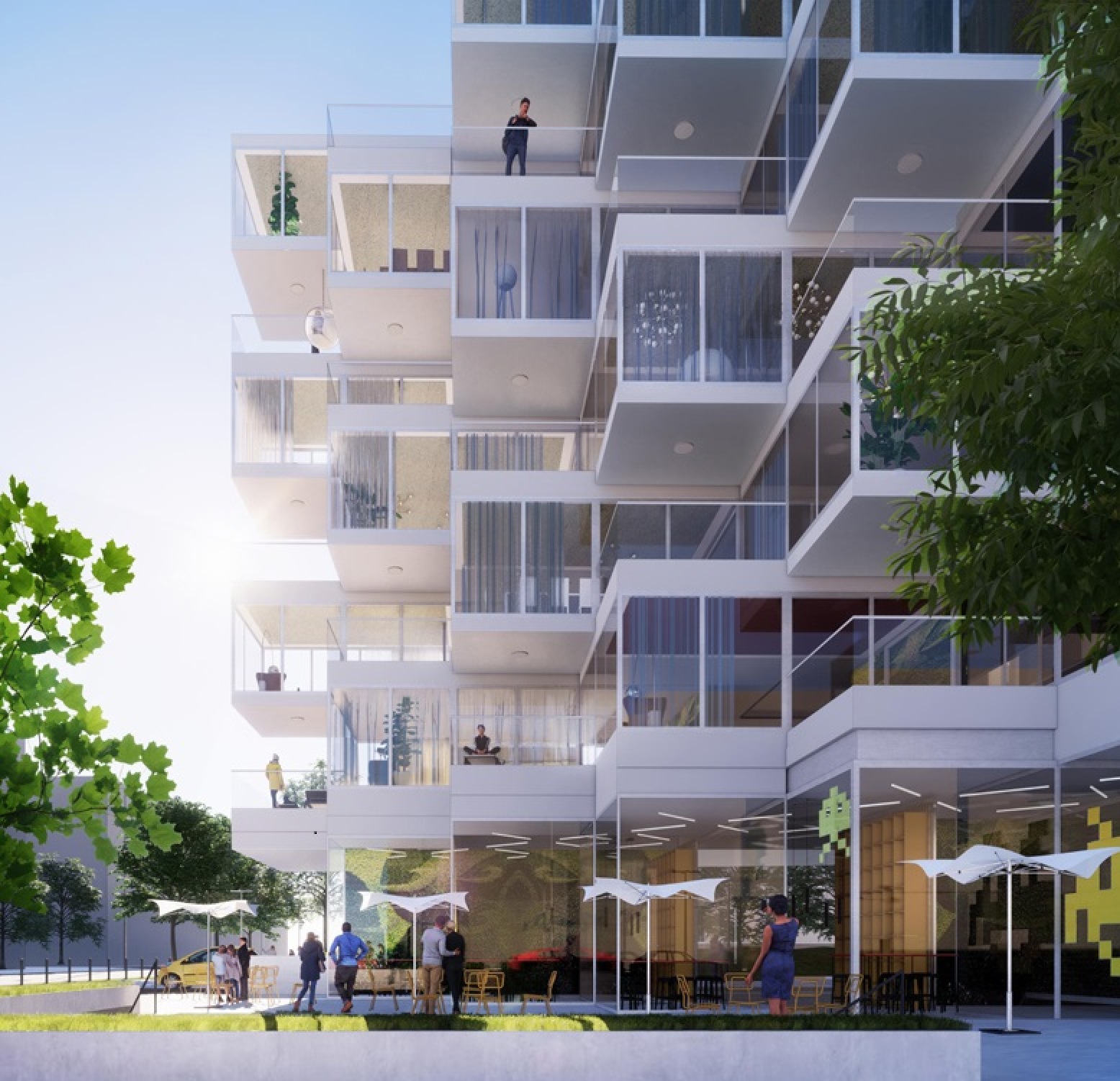 Wstępna wizualizacja zwycięskiej koncepcji autorstwa pracowni JEMS Architekci