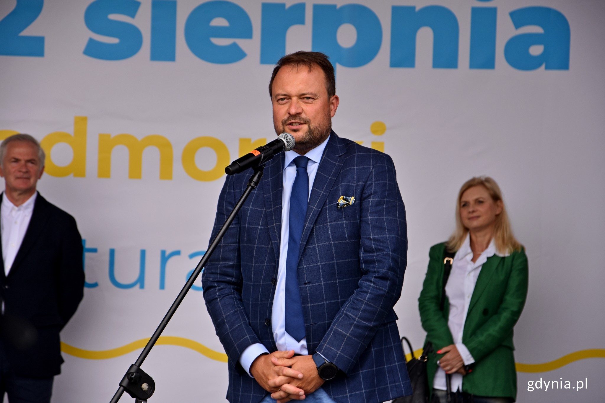 Plener Literacki w Gdyni 2020. N/z Prezydent Marek Łucek. Fot. Paweł Kukla