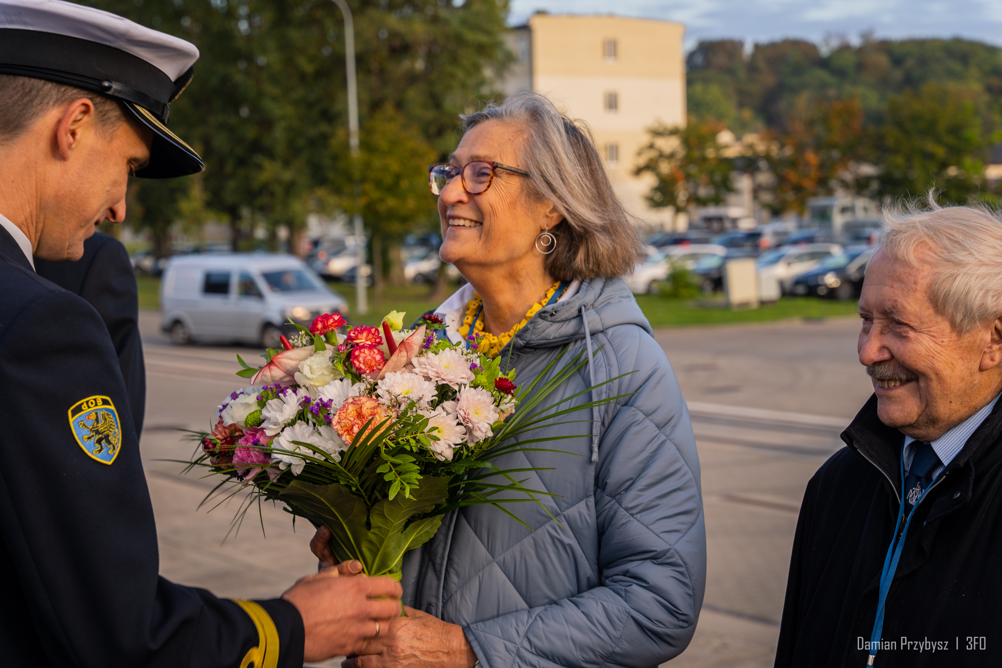 Matka chrzestna ORP Orkan Joanna Onyszkiewicz. Źródło: 3 FO