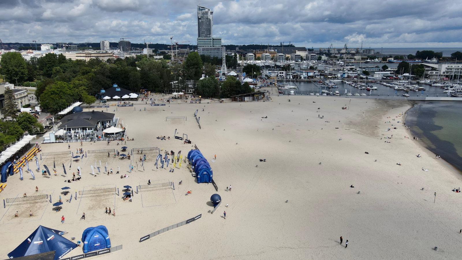 plaża z lotu ptaka