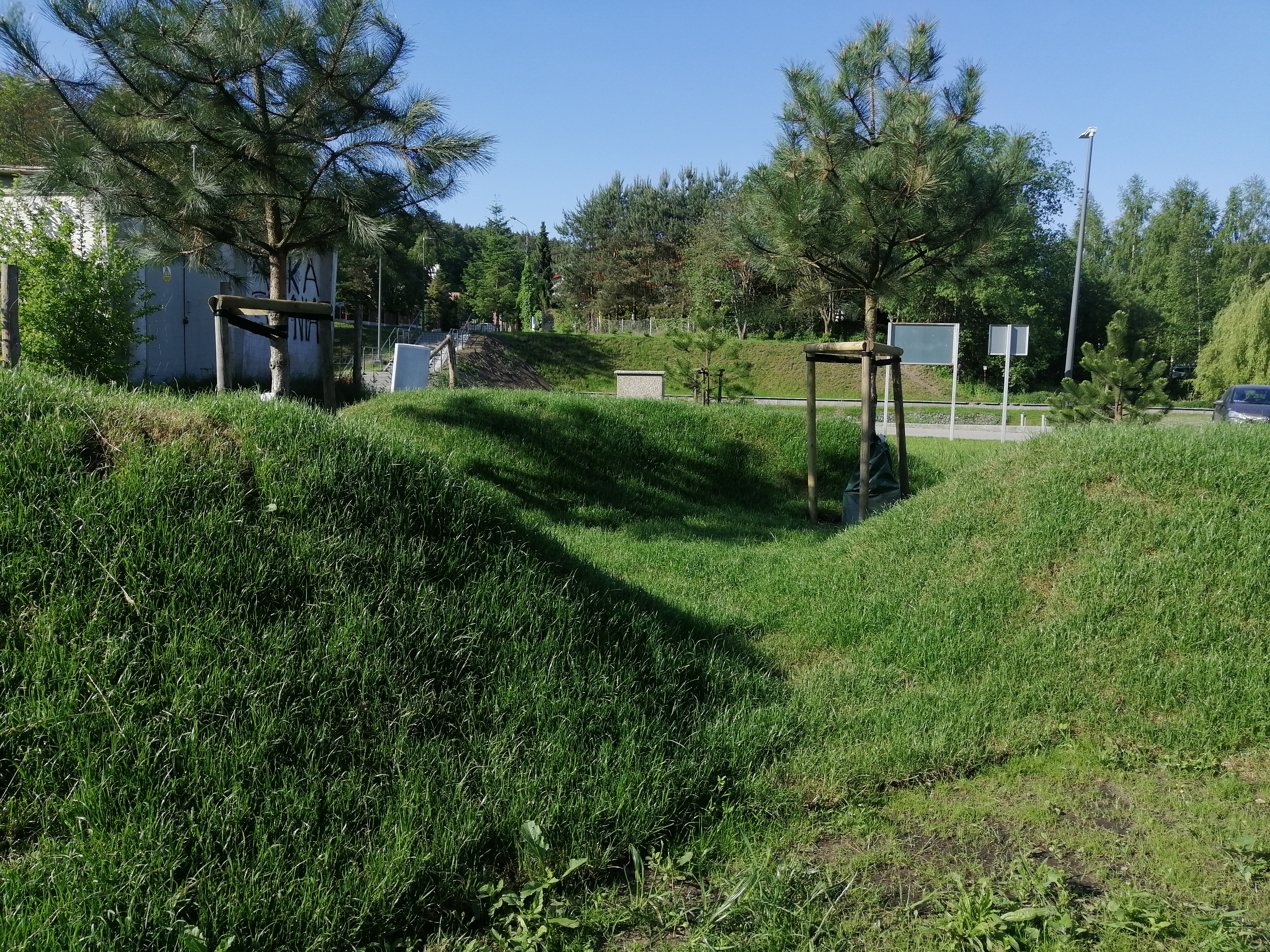 teren przy ul. Sakowicza przed zagospodarowniem na park kieszonkowy