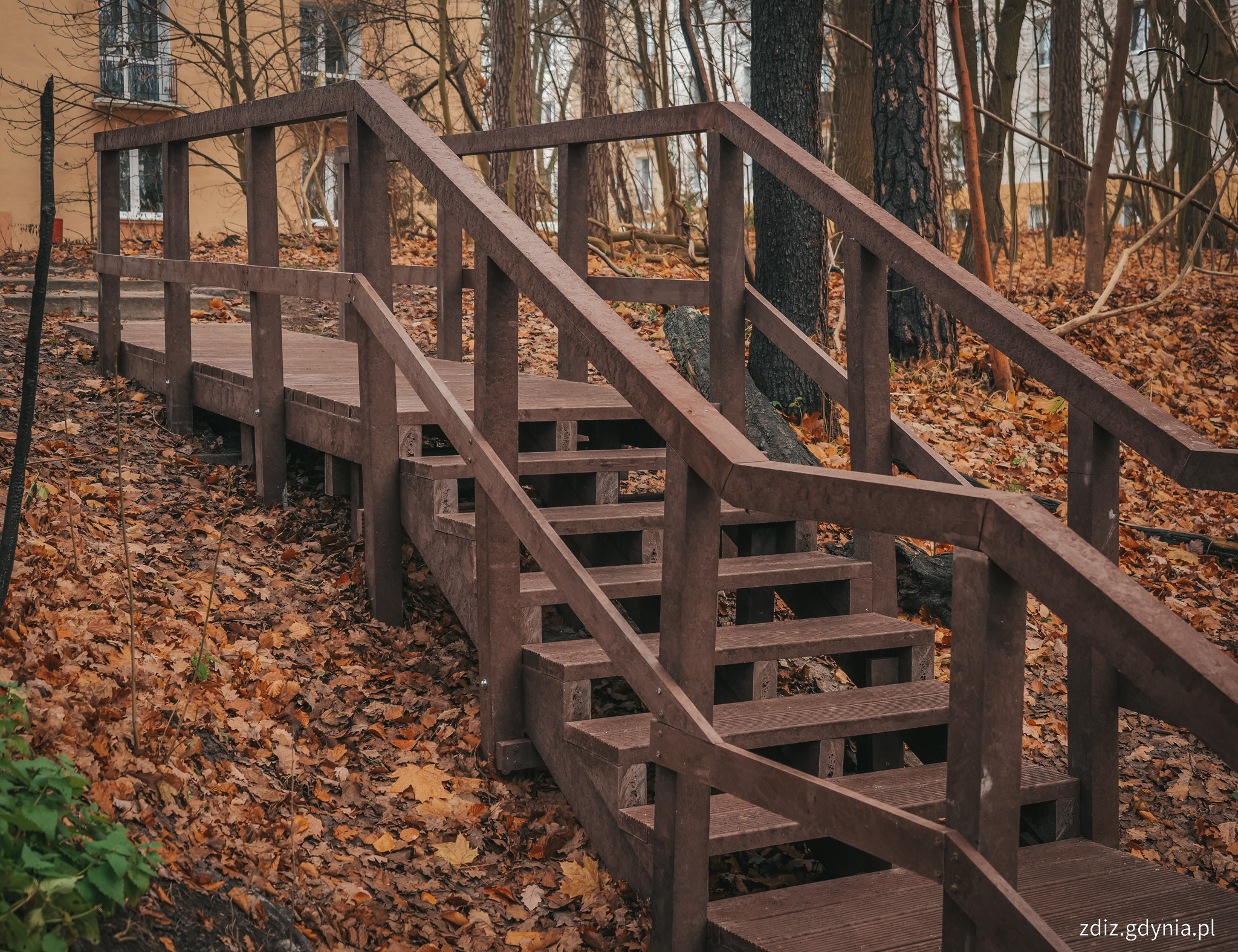 Odbudowane schody na Babich Dołach // fot. M. Mielewski