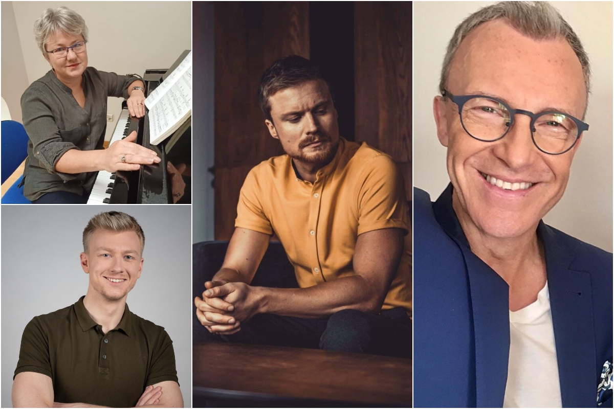 Jury festiwalu Gdynia Open 2023 (od góry z lewej): Anna Domżalska, Marcin Spenner, Jerzy Petersburski Jr. i Grzegorz Dobek