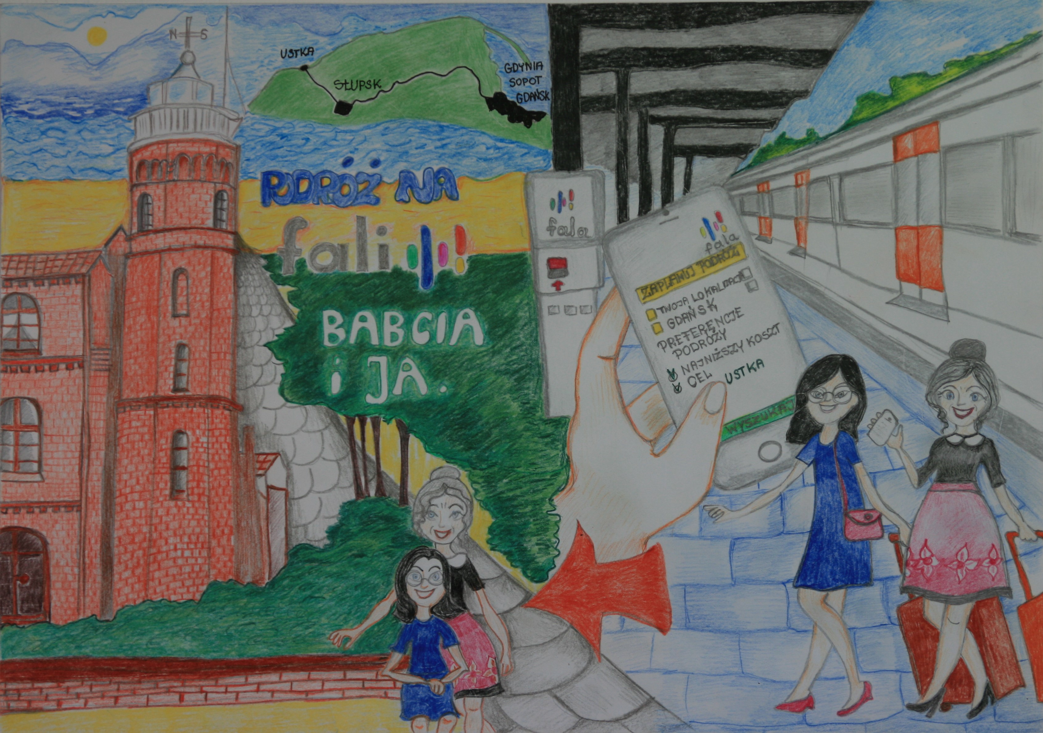 „Podróż na FALI - Babcia i ja”, Monika Bartkowiak, 14 lat
