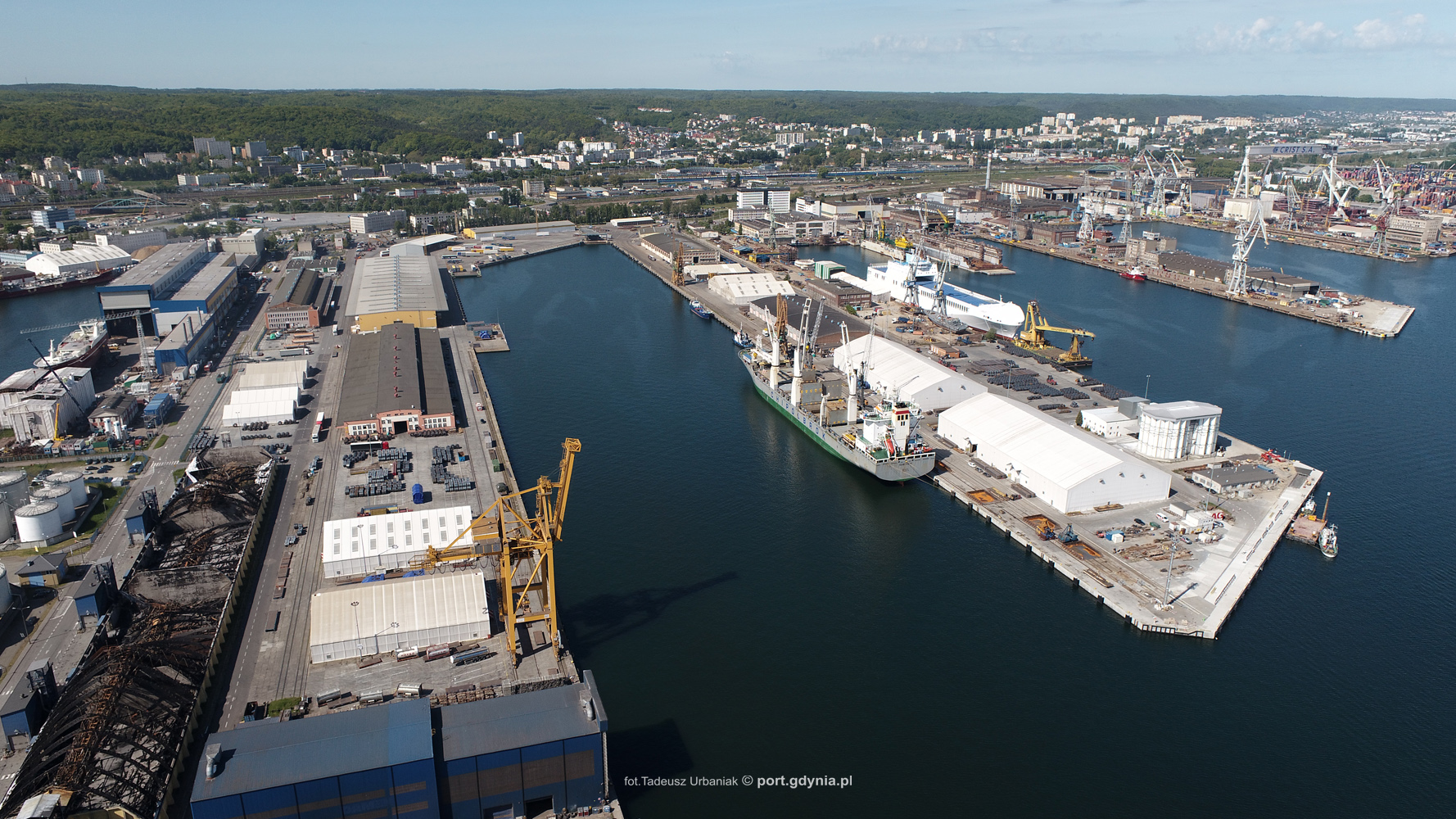 Nowy terminal dla statków ro-ro powstanie na terenie zasypanego Basenu V, fot. Port Gdynia / Tadeusz Urbaniak